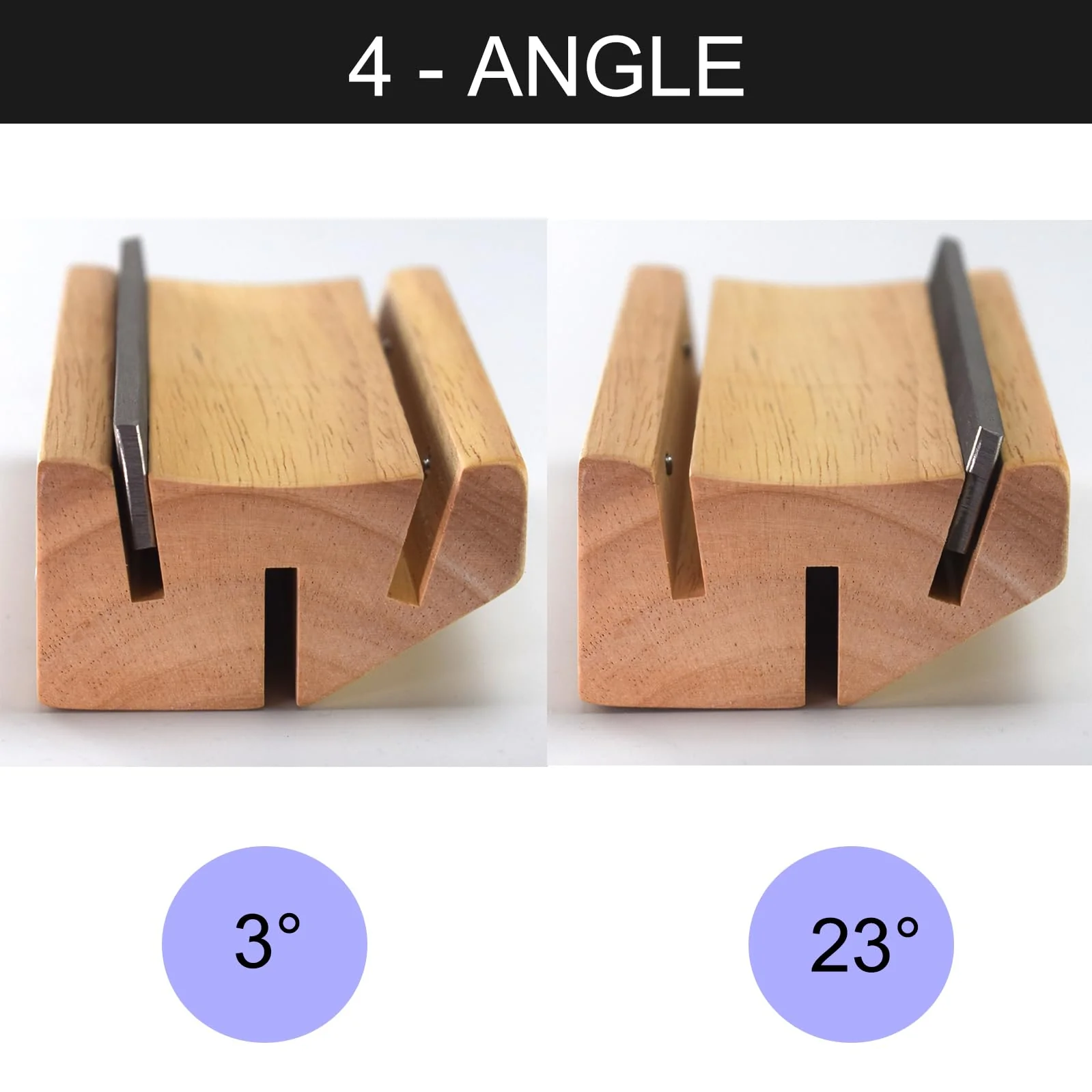 Fret End Beveling File Set for Guitar and Bass - 3/23/35/90 Degree Fret End Dressing File 4 in 1 Fret Crowning End Bevel File Precision Luthier Tools by iLuiz 90/3/23/35 - Image 3