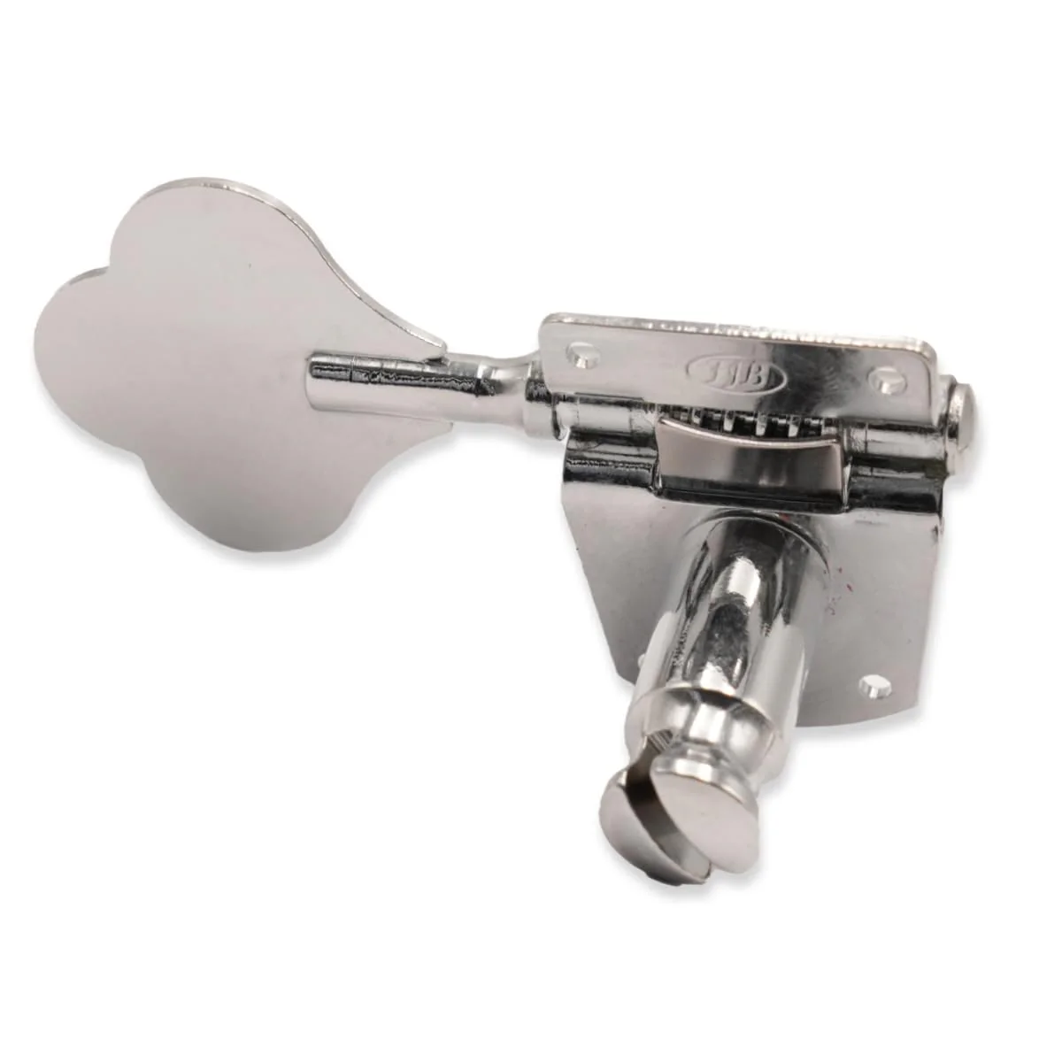 FRETJOYB Bass Tuners (1 Left+3 Right) - 1:22 Ratio Open Gear Machine Heads, Chrome Tuning Key Pegs for Electric Jazz/Precision Bass Guitar String Turners 4 Pcs 1Left+3Right - Image 3