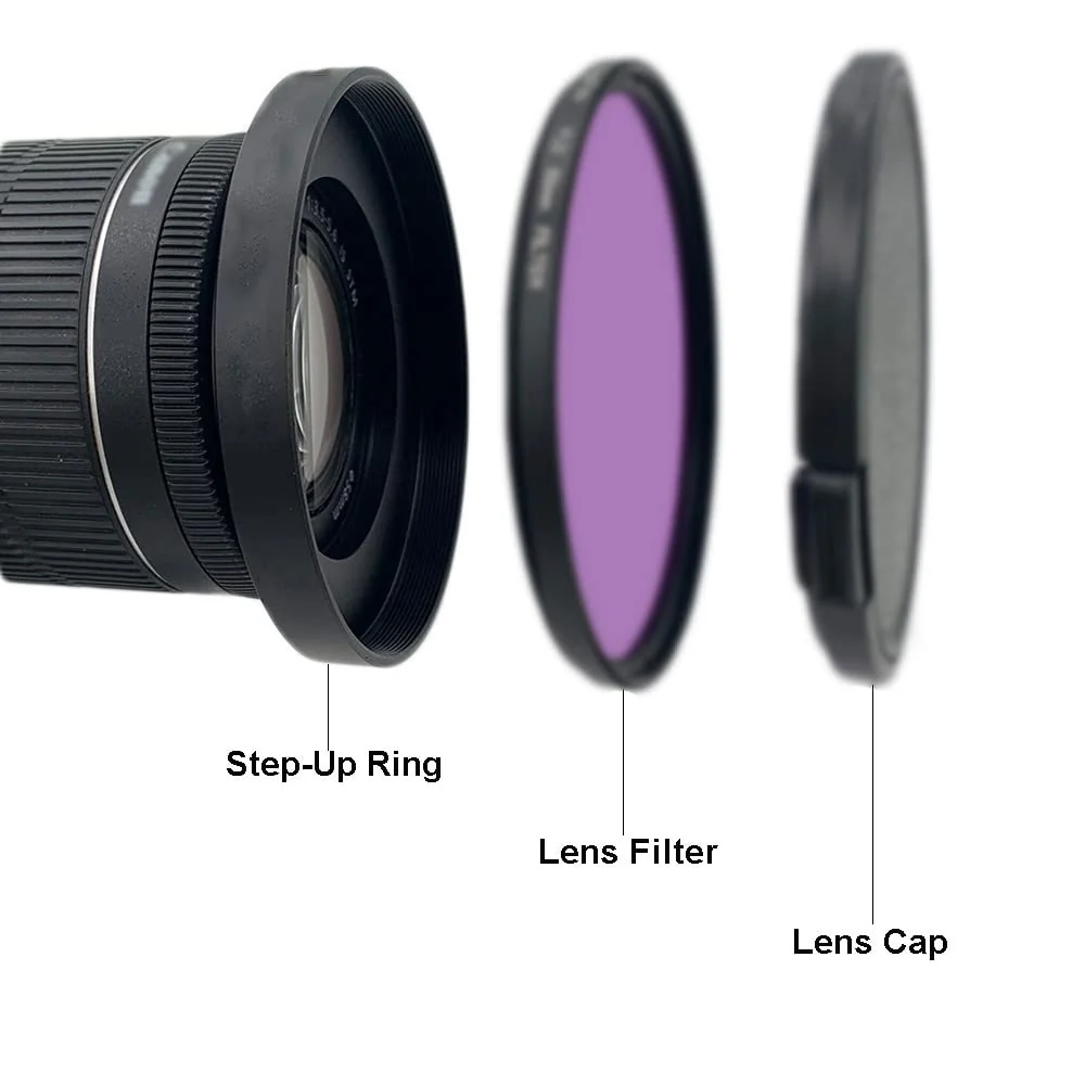 Front Step Up Ring 67mm to 80mm Lens Matte Box Adapter O.D,67mm Lens Adapter Ring to 77mm Lens Filters/Lens Cap LingoFoto 67-77mm - Image 6