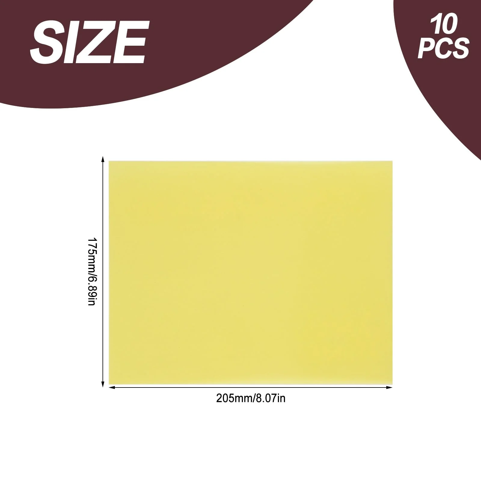 FSWWSF Epoxy Board Pack of 10 Insulation Board 20.3 cm x 17.2 cm x 0.05 cm High Temperature Resistant Insulation Board for DIY Battery Pack Lithium Battery 3240 - Image 2