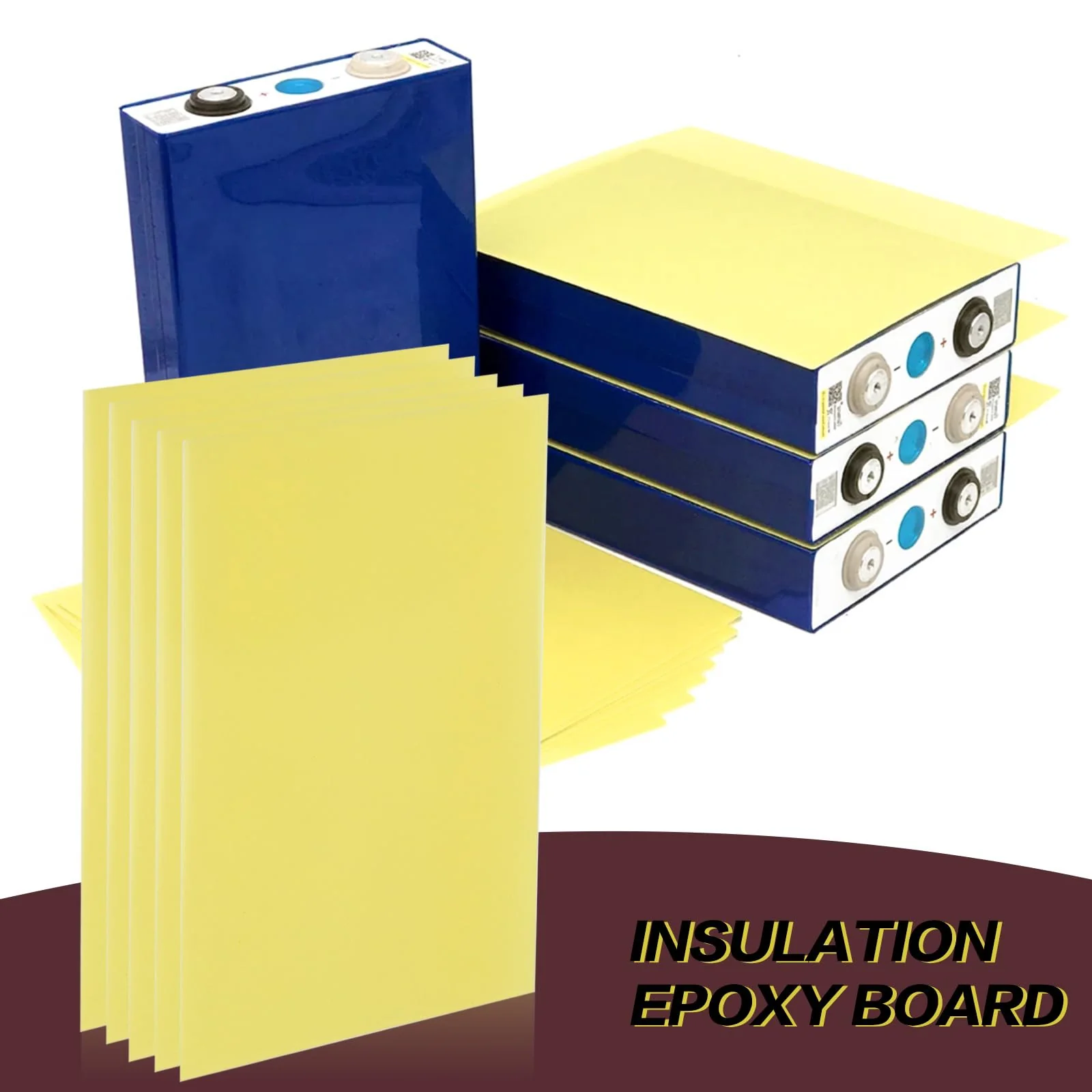 FSWWSF Epoxy Board Pack of 10 Insulation Board 20.3 cm x 17.2 cm x 0.05 cm High Temperature Resistant Insulation Board for DIY Battery Pack Lithium Battery 3240 - Image 7