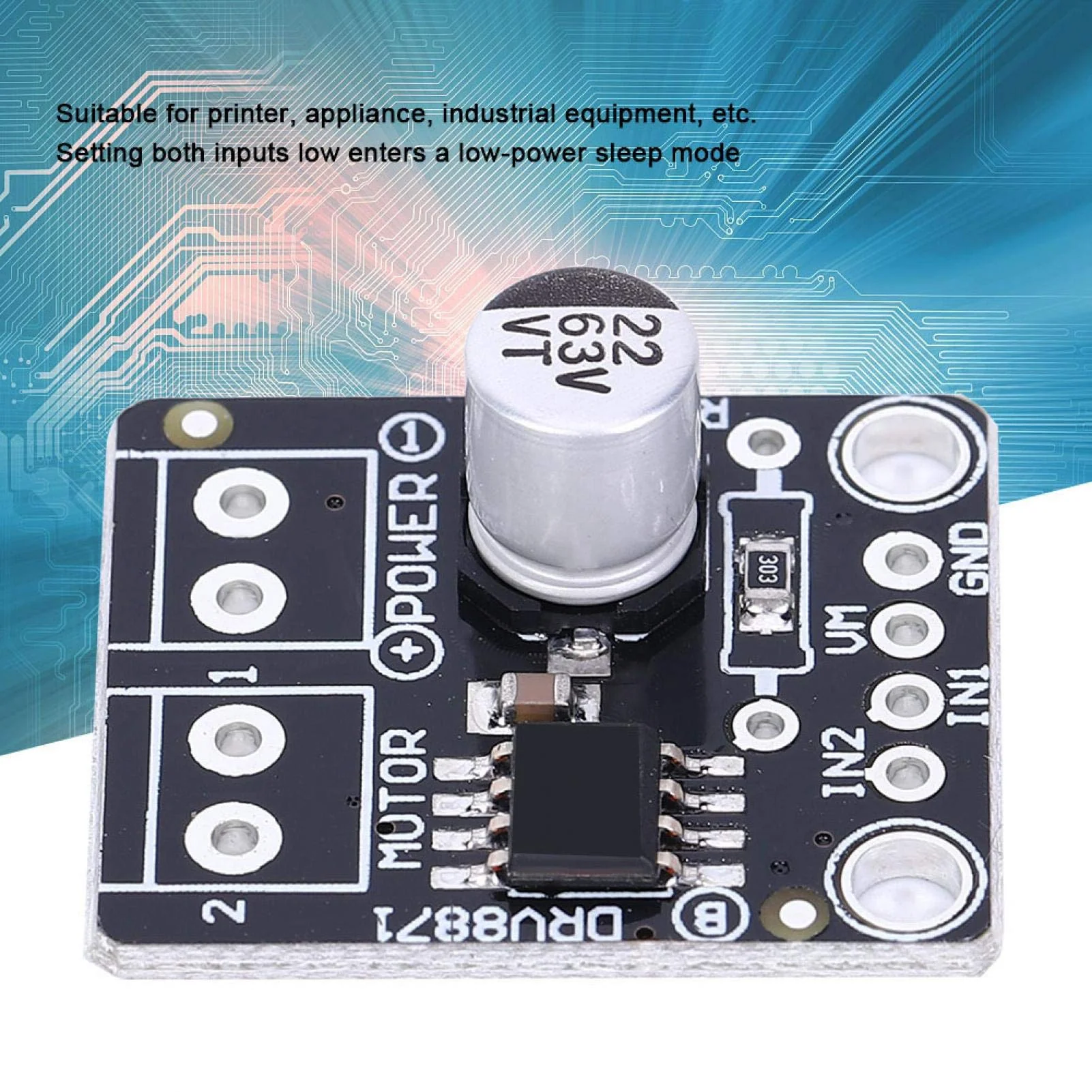 FTVOGUE DRV8871 H-Bridge DC Motor Driver Board Drive Controller Module PWM Control Module DC6.5-45V 3.6A,Module - Image 2