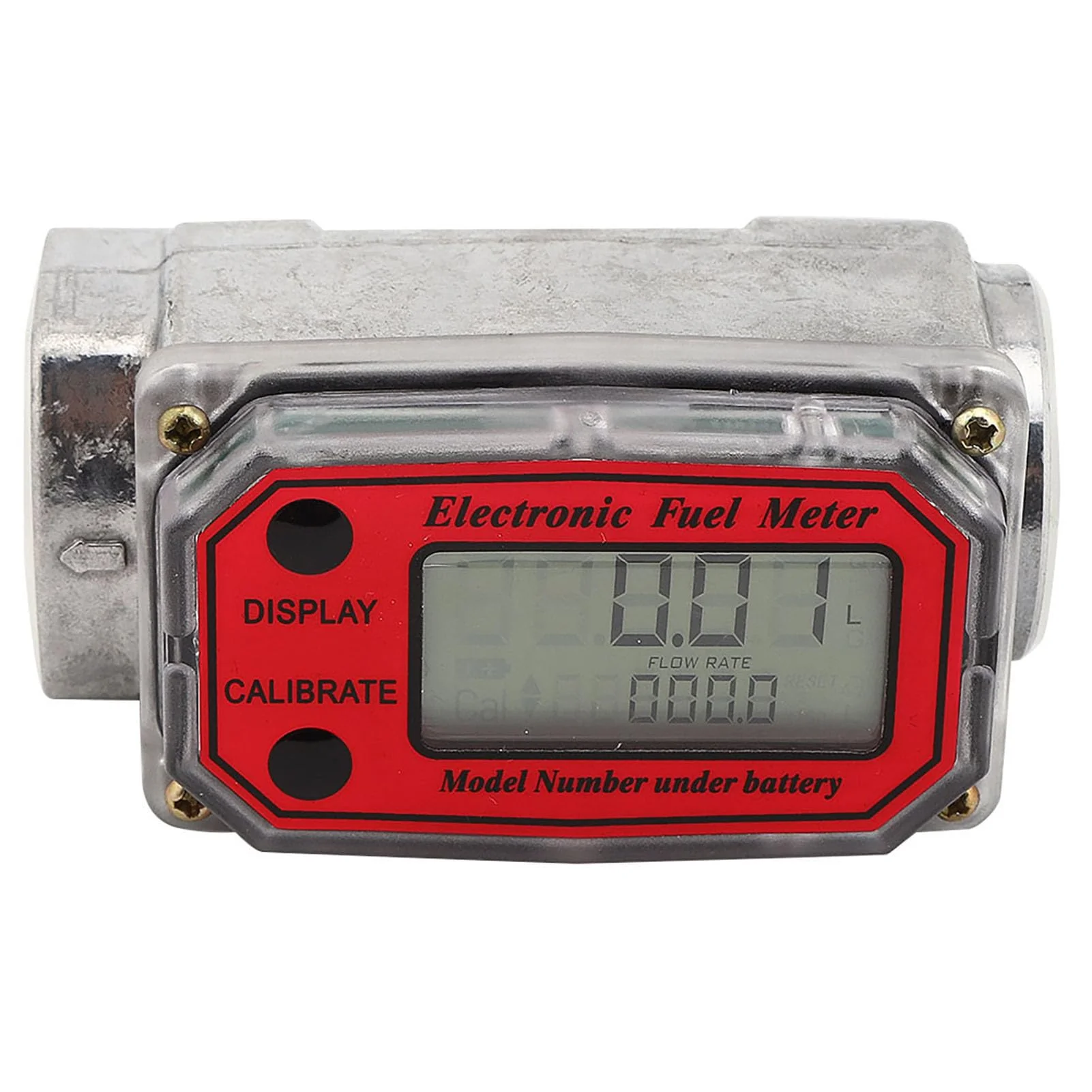 Fuel Flow Meter, Mini Digital Turbine Flowmeter, Diesel Fuel Flow Meter, 10-200 L, 1 Inch NPT Flowmeter - Image 2