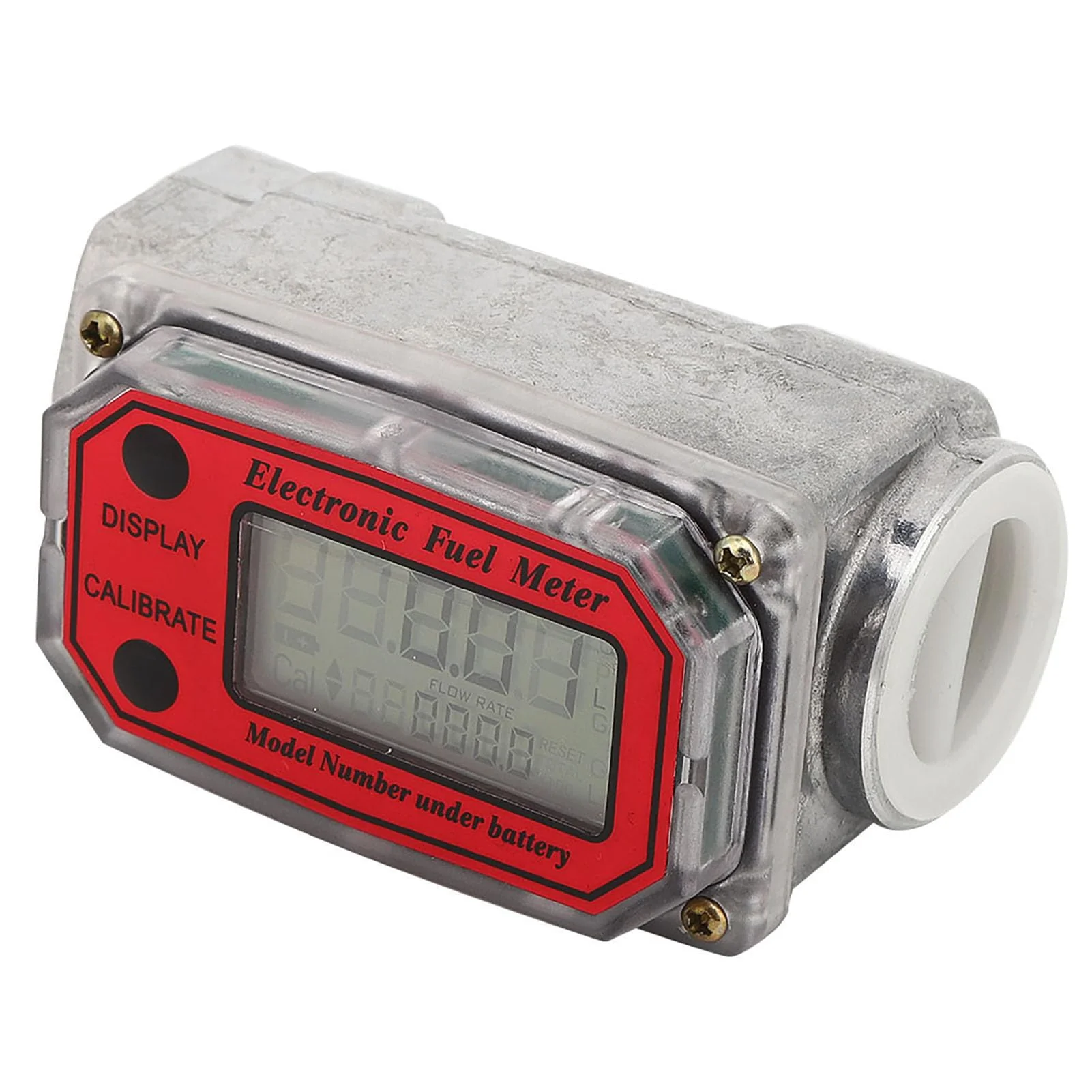 Fuel Flow Meter, Mini Digital Turbine Flowmeter, Diesel Fuel Flow Meter, 10-200 L, 1 Inch NPT Flowmeter - Image 4