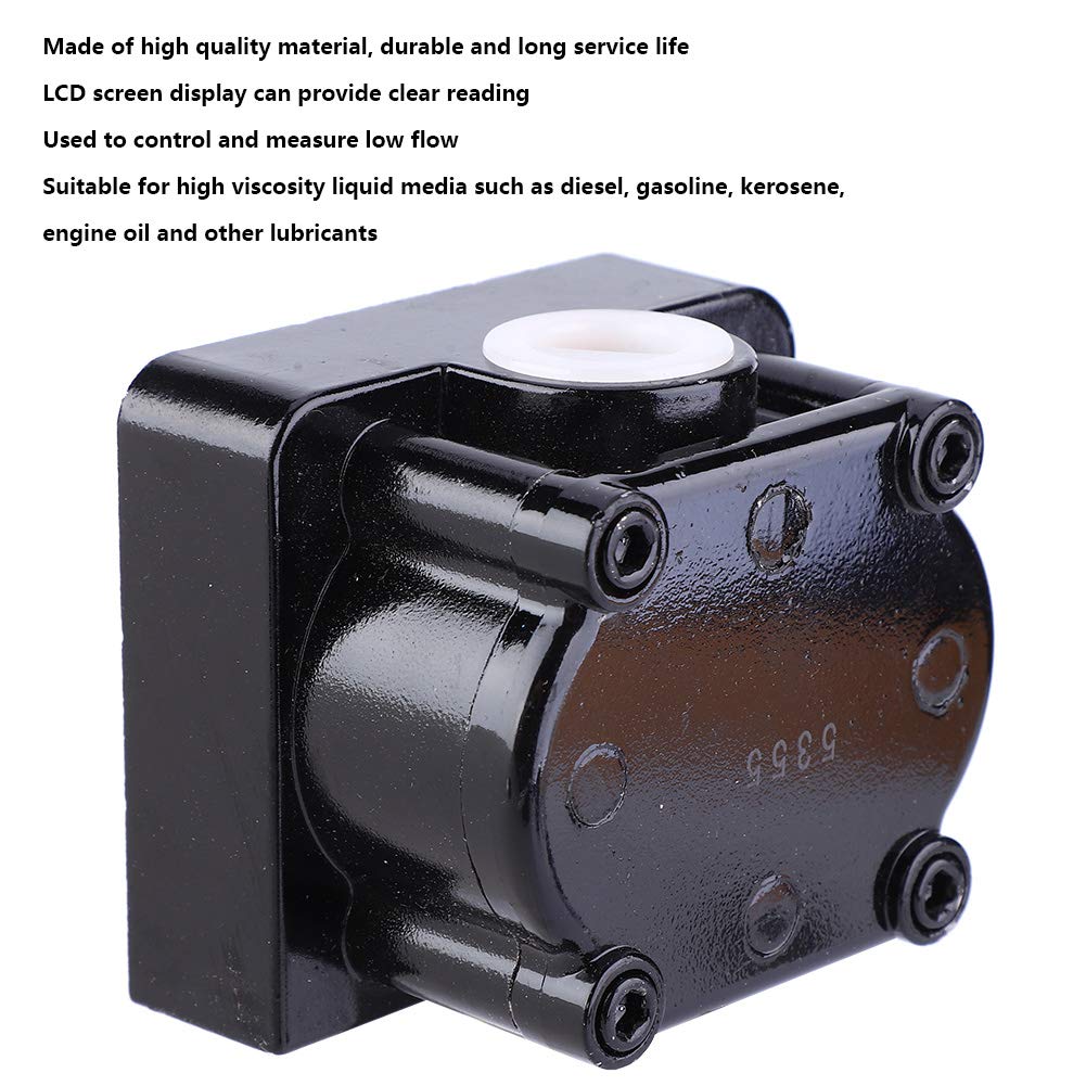 Fuel Oil Flowmeter, High Precision Digital Flow Meter, Diesel, Aluminium Alloy Pipeline Flow Gauge, 1/2 Inch LCD Display, Flow Meter, High Precision - Image 5