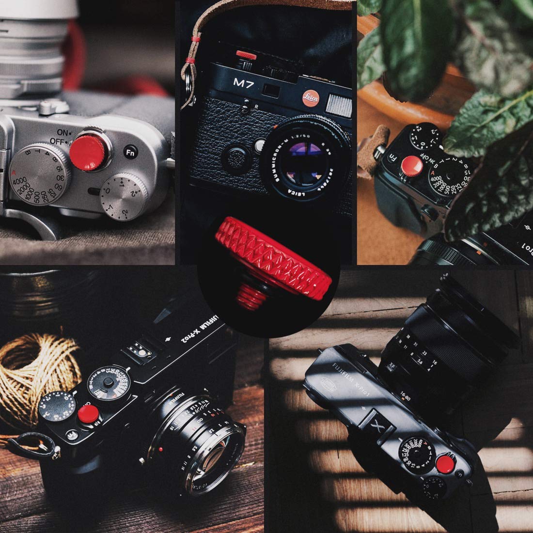 Fuji Shutter Release Button Accessories: Camera Soft Shutter Button - 4 Color Shutter Button for Canon Nikon Film X100V X100F Xt5 Xt4 Xt3 Xt2 Xt30 Xt20 Xt10 Xpro3 Xpro2 Xpro1 - Image 2