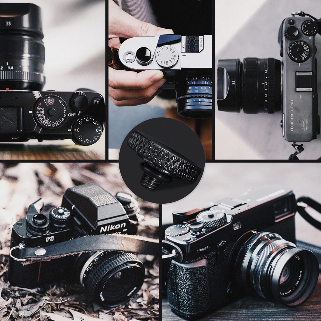 Fuji Shutter Release Button Accessories: Camera Soft Shutter Button - 4 Color Shutter Button for Canon Nikon Film X100V X100F Xt5 Xt4 Xt3 Xt2 Xt30 Xt20 Xt10 Xpro3 Xpro2 Xpro1 - Image 3