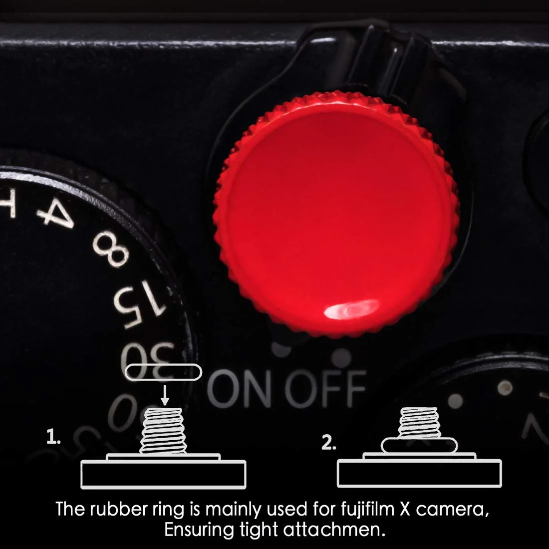 Fuji Shutter Release Button Accessories: Camera Soft Shutter Button - 4 Color Shutter Button for Canon Nikon Film X100V X100F Xt5 Xt4 Xt3 Xt2 Xt30 Xt20 Xt10 Xpro3 Xpro2 Xpro1 - Image 4