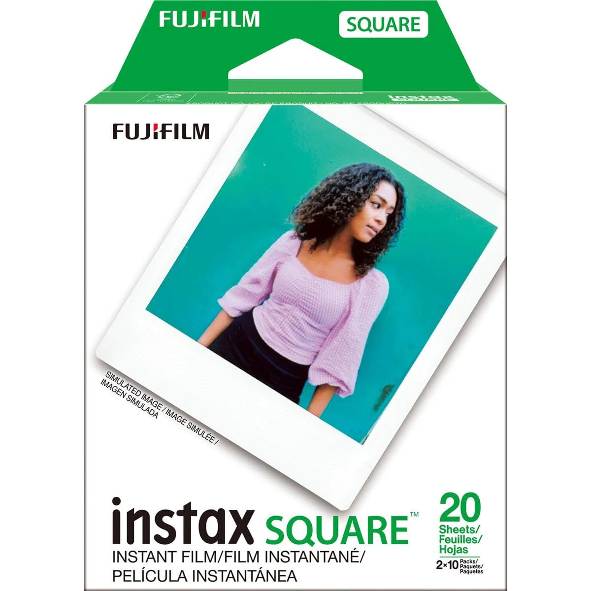 Fujifilm 2 Pack instax SQUARE Instant Color Film, Twin Pack - 20 Exposures (40 Total), White Frame - Image 2