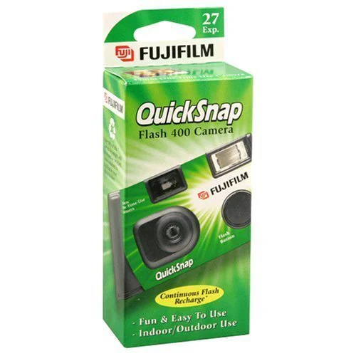 Fujifilm QuickSnap Flash 400 Disposable 35mm Camera (1 Pack) Bonus Hand Strap + Quality Photo Microfiber Cloth 1 Pack - Image 3