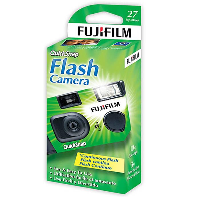 Fujifilm QuickSnap Flash 400 Disposable 35mm Camera • 2 Pack • 2 Hand Straps • BluebirdSales Microfiber Cleaning Cloth - Image 6