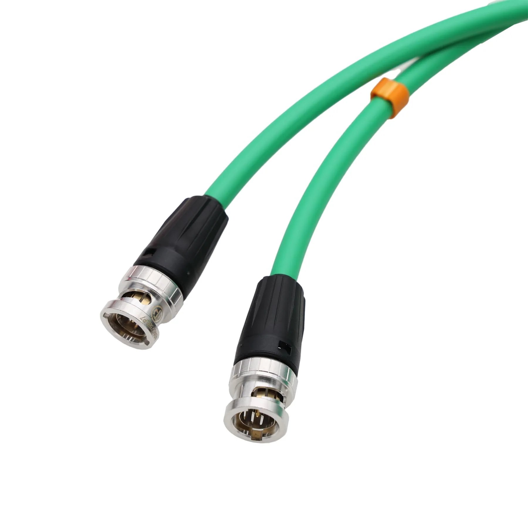 Full-Size BNC 12G 4K SDI Video Coaxial Cable for Rolan Recorder SDI Converter Canare LV-61S 75 ohm Flexible Shielded 1m Green 1 m - Image 3