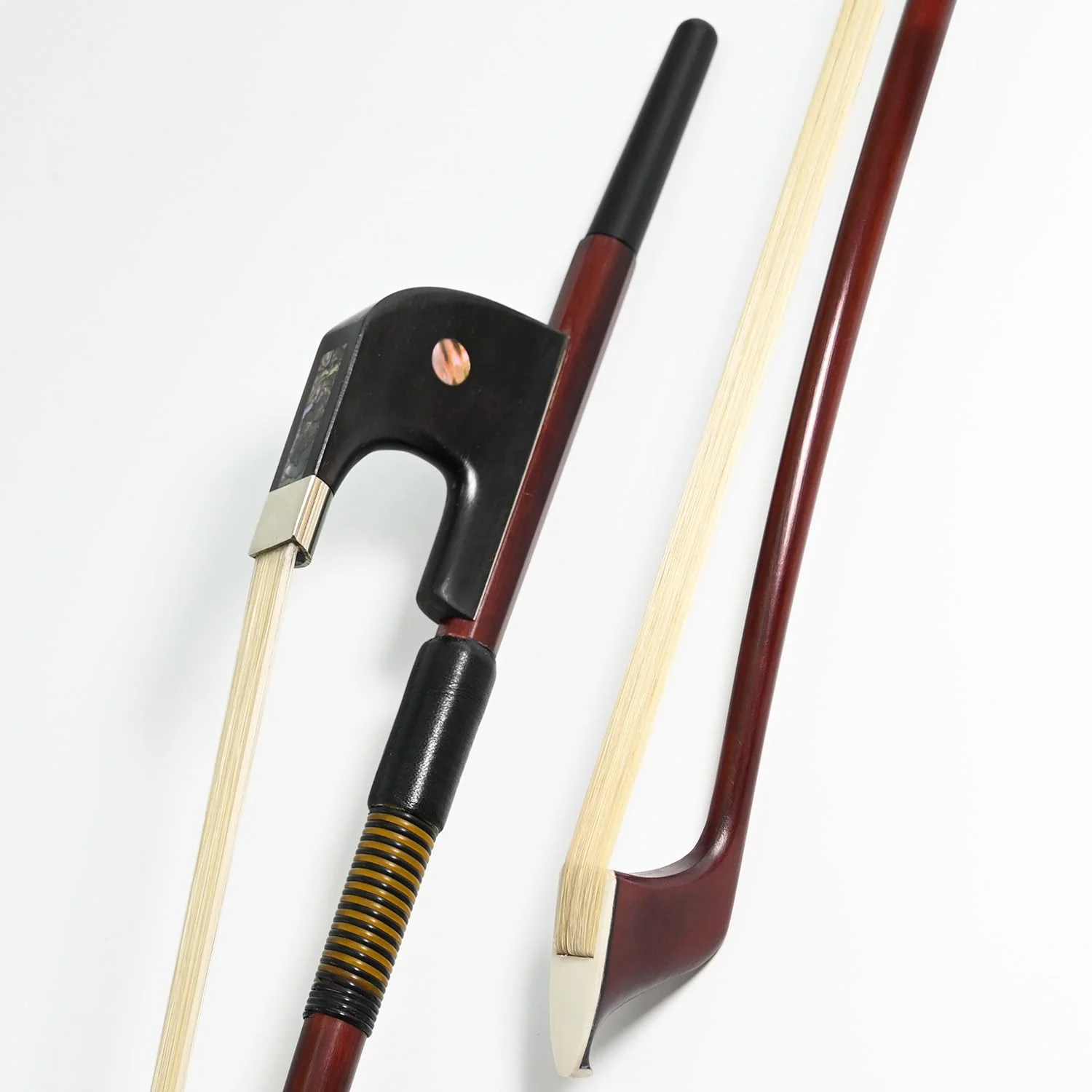 Full Size New German Double Bass Bow Pernambuco Performance for Advanced Level! Art No.310BG 4/4 White - Image 5