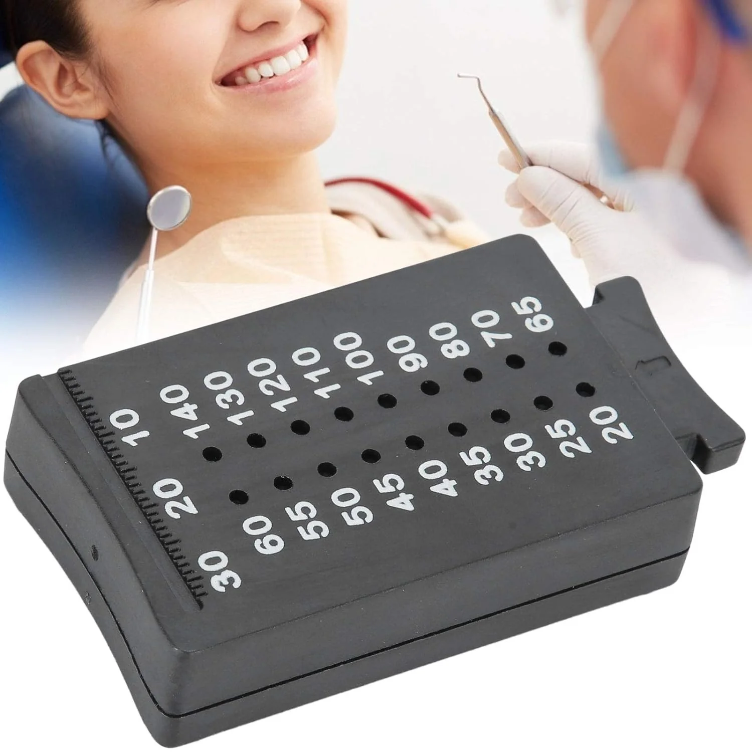 FUREIN SMILE Gutta Percha Cutter Measuring Ruler Dental Tool Precision Engineered Plastic 7 x 4 cm - Image 5