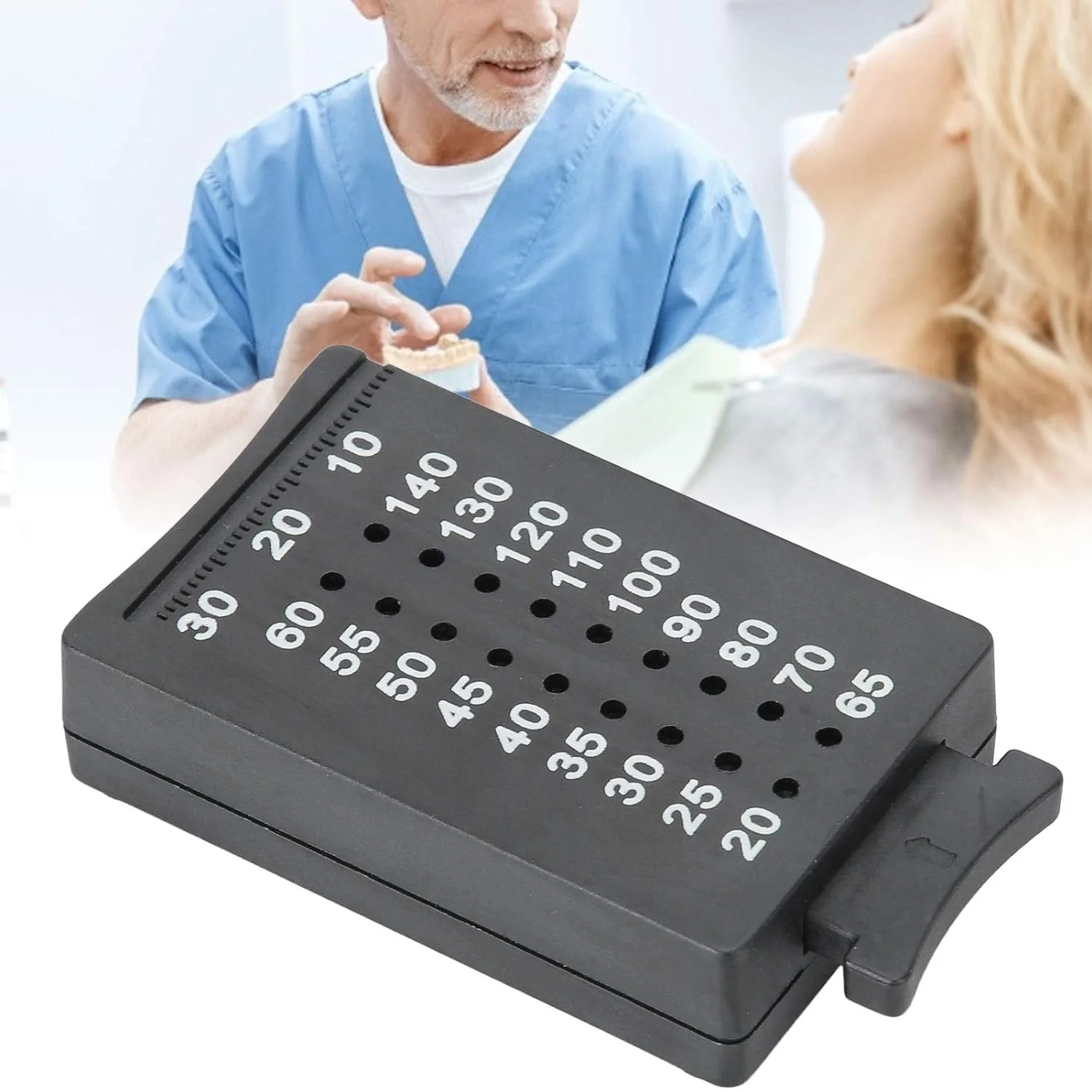 FUREIN SMILE Gutta Percha Cutter Measuring Ruler Dental Tool Precision Engineered Plastic 7 x 4 cm - Image 6