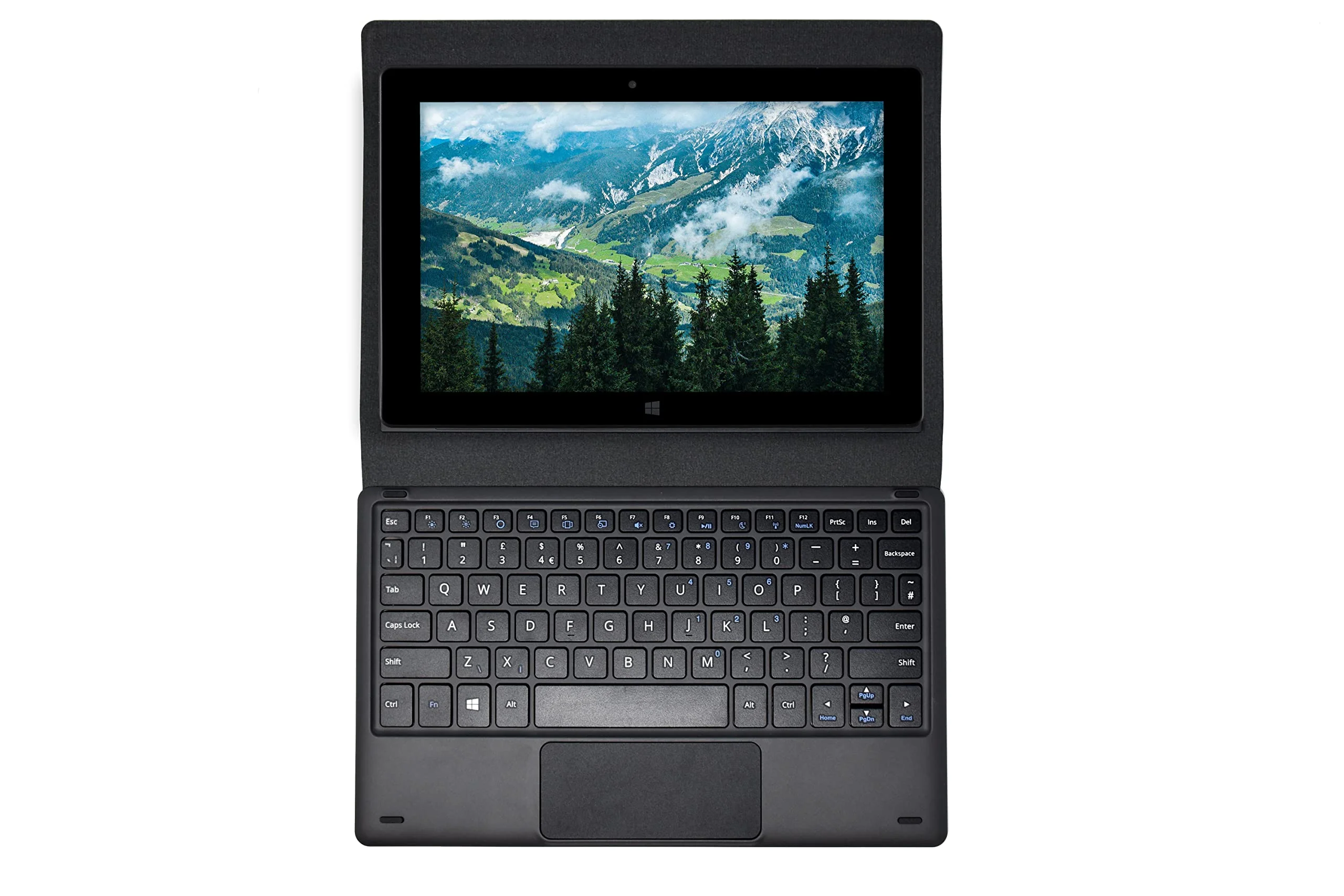 Fusion5 Universal Docking Keyboard for All 2024 10.1" Windows Tablets Models - Convert Your Tablet into a Laptop for Enhanced Productivity - Slim & Stylish Design - Image 2