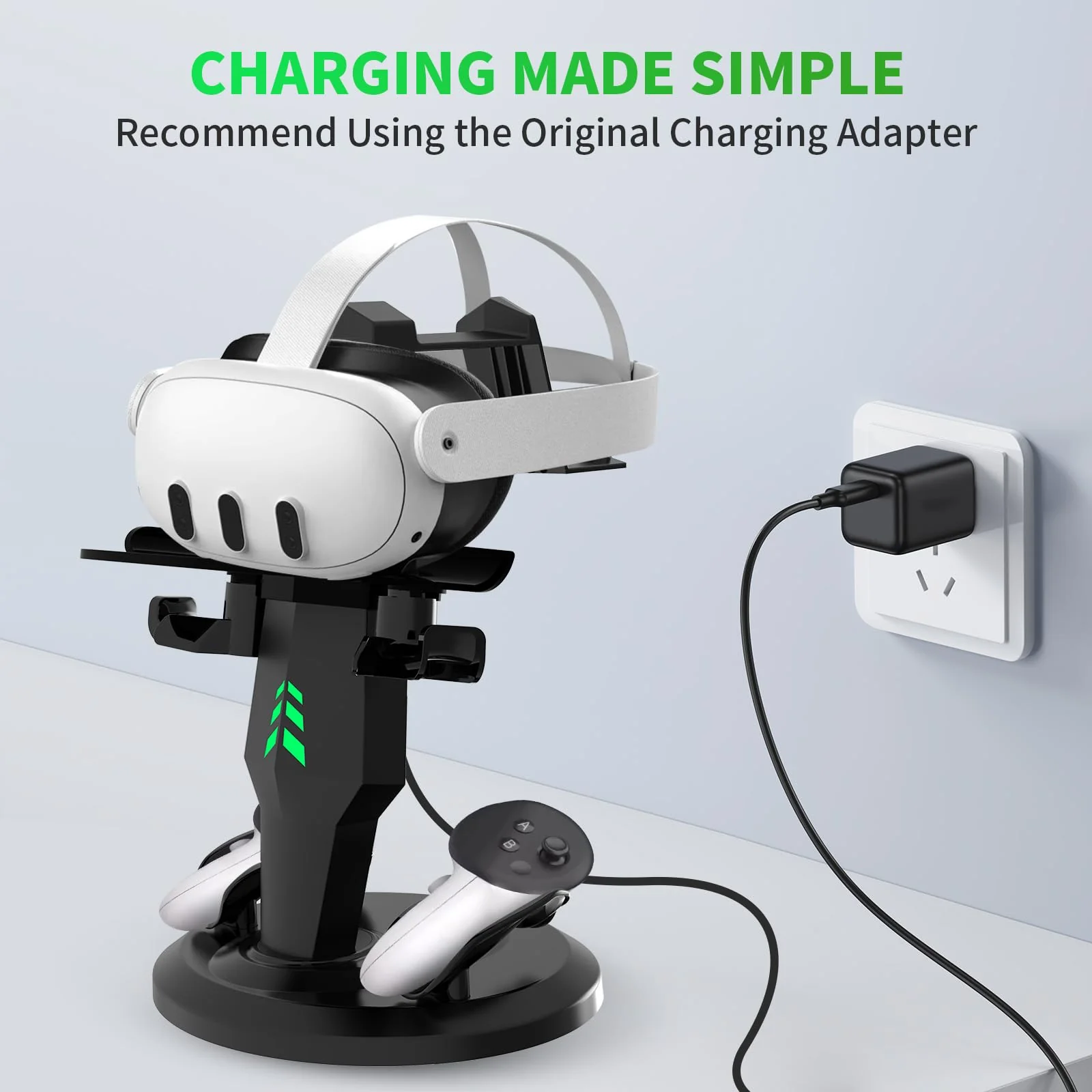 G-STORY Charging Dock for Meta Quest 3 Headset Controllers, VR Charging Station for Meta Quest 2 Fast Charging Meta Quest Pro Accessories - Image 5