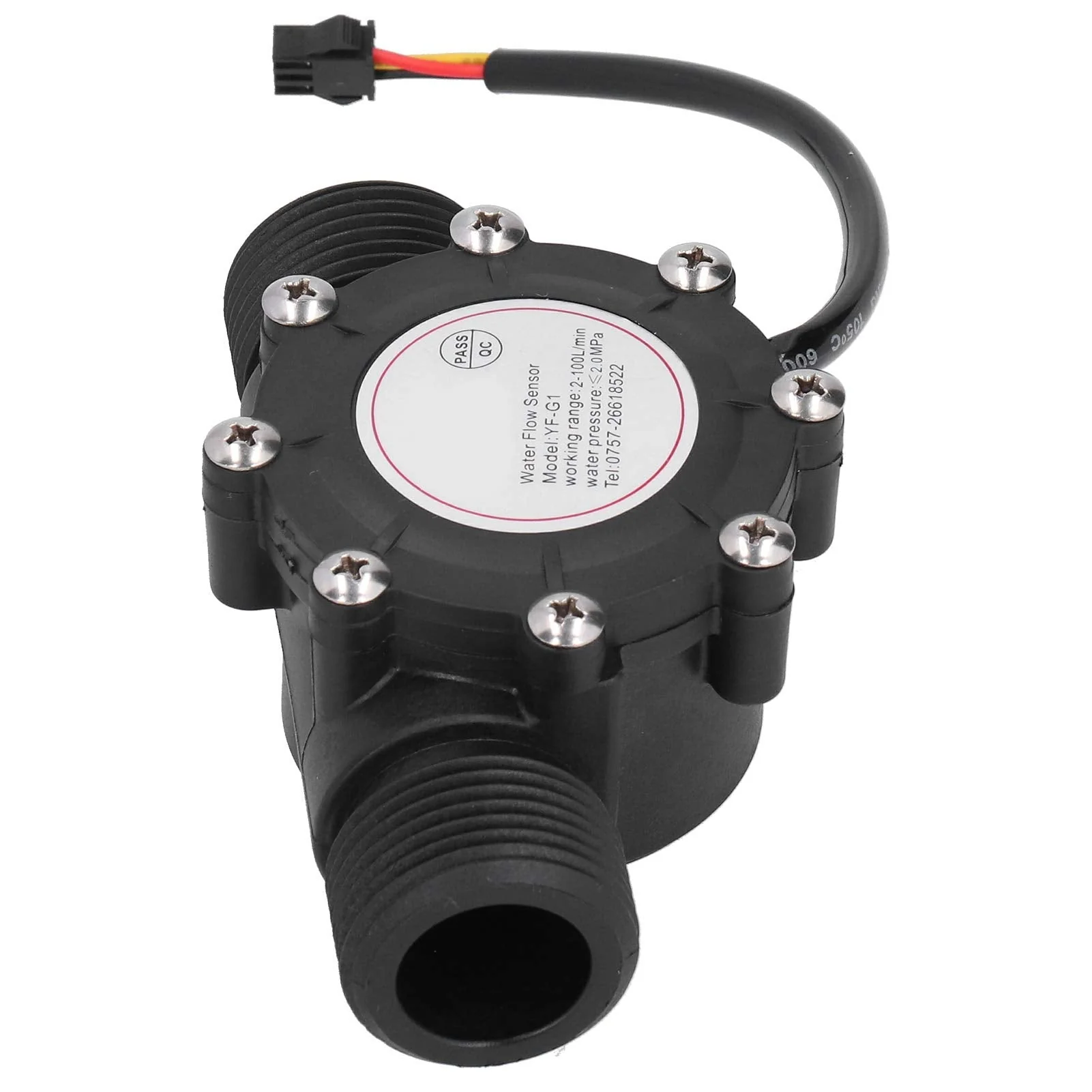 G1 Water Flow Sensor, Water Flow Meter Hall Meter, 1-100L/min Flow Meter, Water Flow Hall Sensor for Central Air Conditioning, Swimming Pool etc, Unknown - Image 8