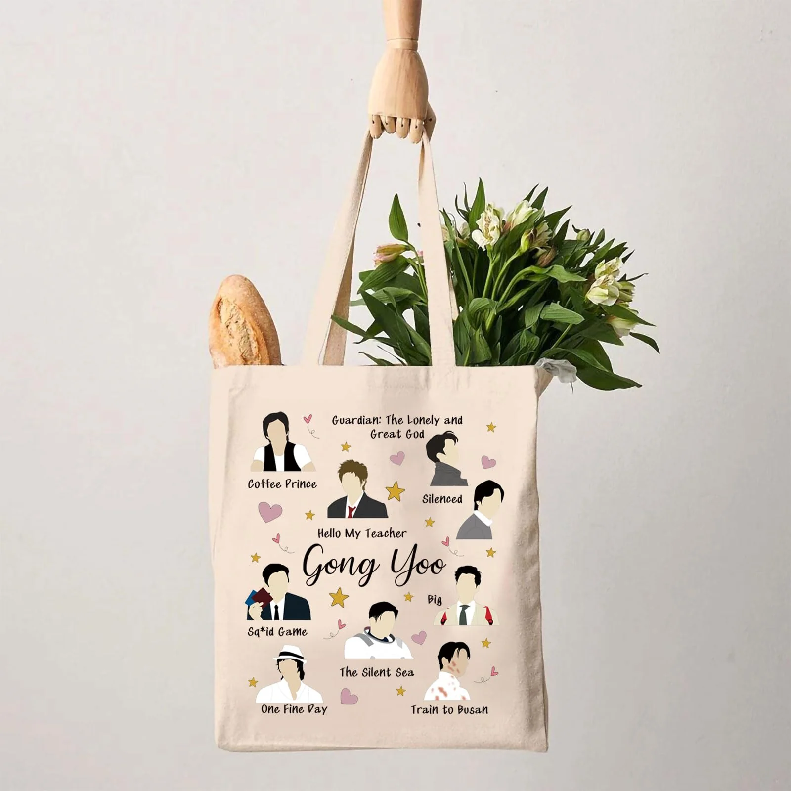 G2TUP Actor Inspired Gift Gong Y Tote Bag Korean Drama Lover Handbag South Korean Culture Gift Gong Y Tb - Image 2