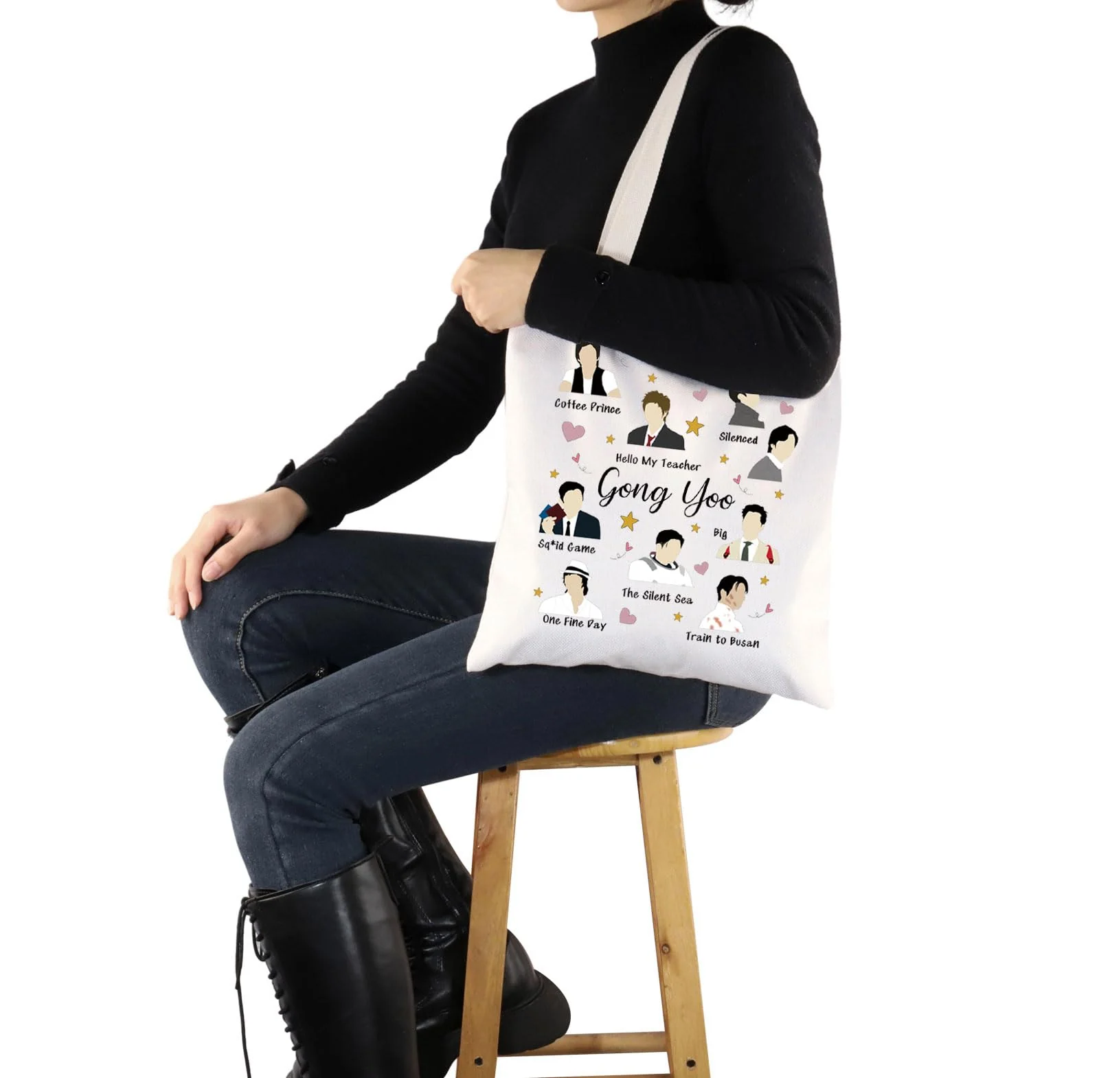 G2TUP Actor Inspired Gift Gong Y Tote Bag Korean Drama Lover Handbag South Korean Culture Gift Gong Y Tb - Image 7