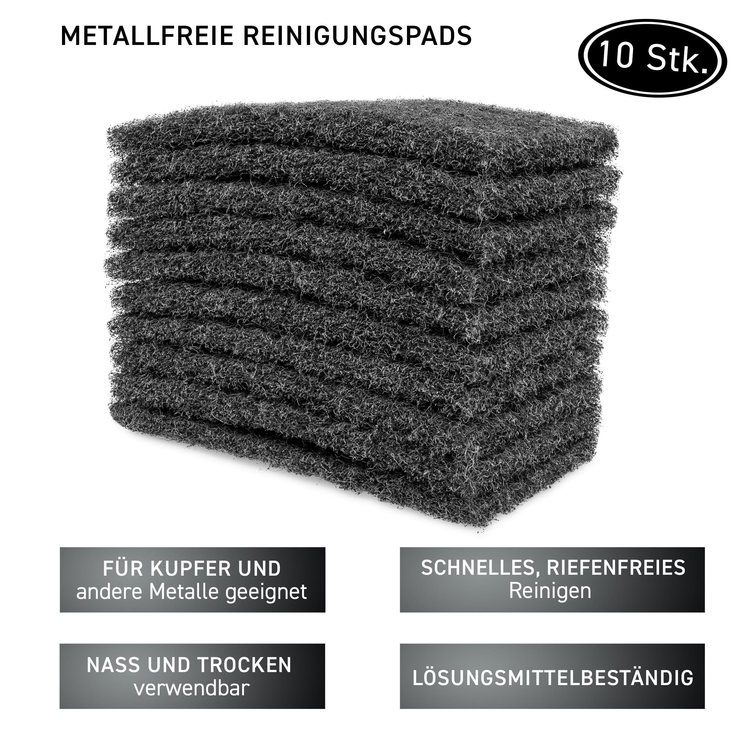 GALLUNOPTIMAL by Felder Cu-Rovlies - Metal-Free Cleaning Fleece for Oxide Removal on Soldering Points, Wet & Dry, Quick Scoring Free Cleaning - Approx. 130 x 60 x 6 mm, Pack of 10 - Image 2