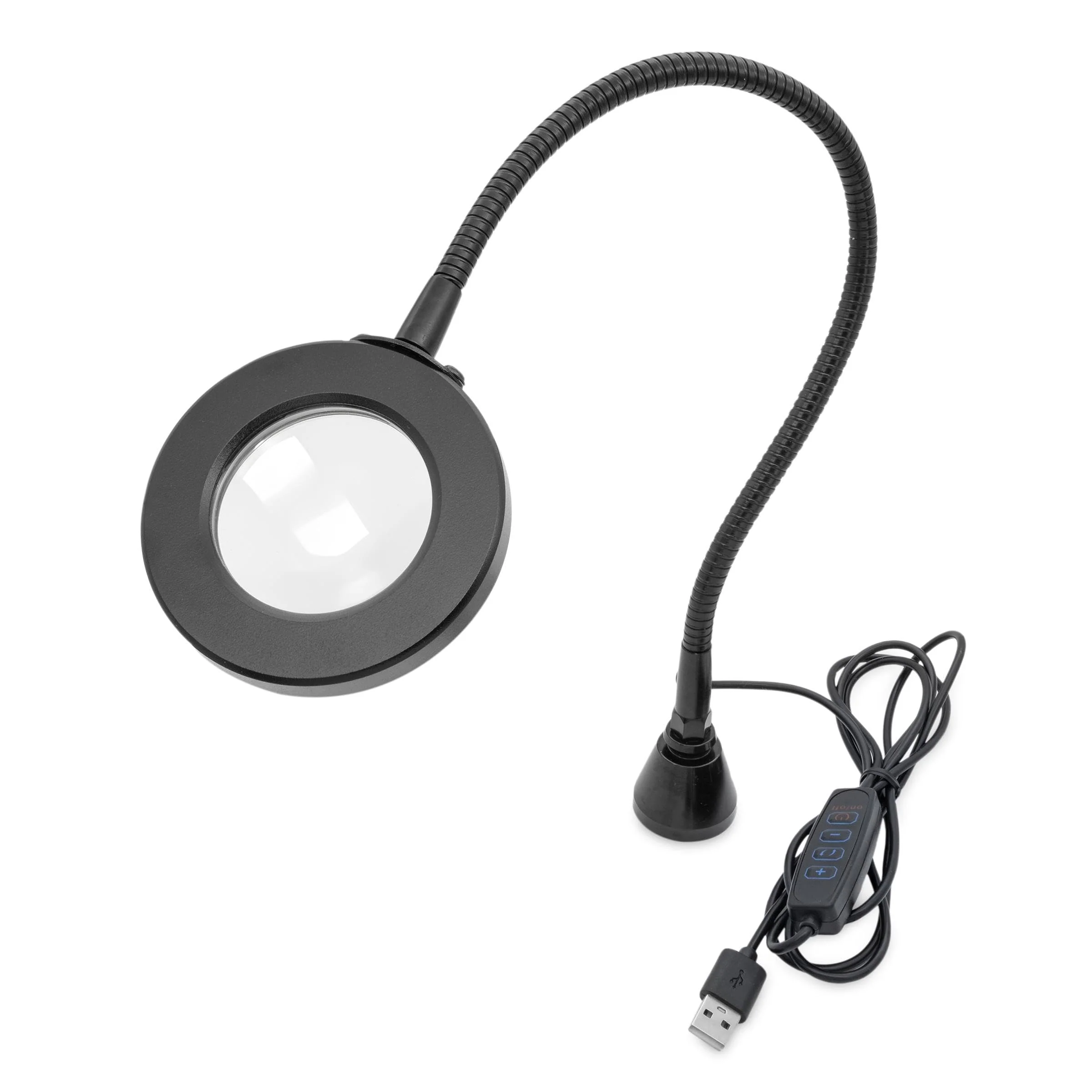 GALLUNOPTIMAL Magnetic Magnifying Lamp with LED Ring Light & Gooseneck - 3 Light Colours Dimmable - USB-A Port - Accessories for GOHH200/400/500 Assembly Fixings LED-Ringlicht mit Lupe - Image 8