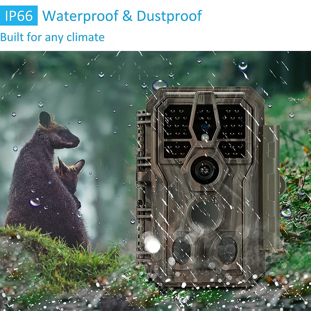 GardePro E5 Trail Camera, 48MP 1296p, Game Camera with Ultra Fast 0.1s Motion Activated, 100ft Night Vision, 90ft Detection Distance for Outdoor Wildlife Scouting, Hunting, Camo E5 Camo - Image 8