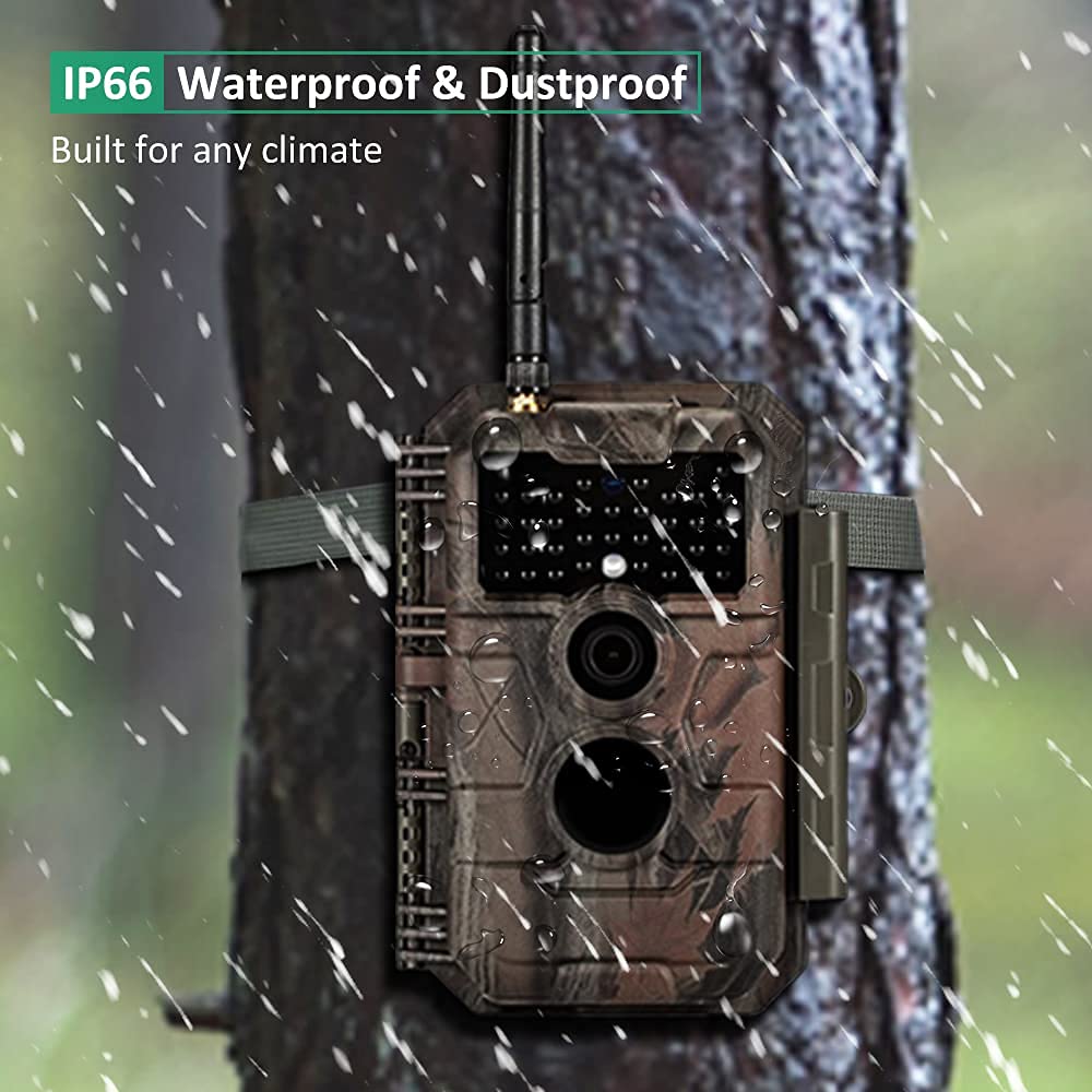GardePro E6 Trail Camera WiFi 32MP 1296P Game Camera with No Glow Night Vision Motion Activated Waterproof for Wildlife Deer Scouting Hunting or Property Security, Camo - Image 7