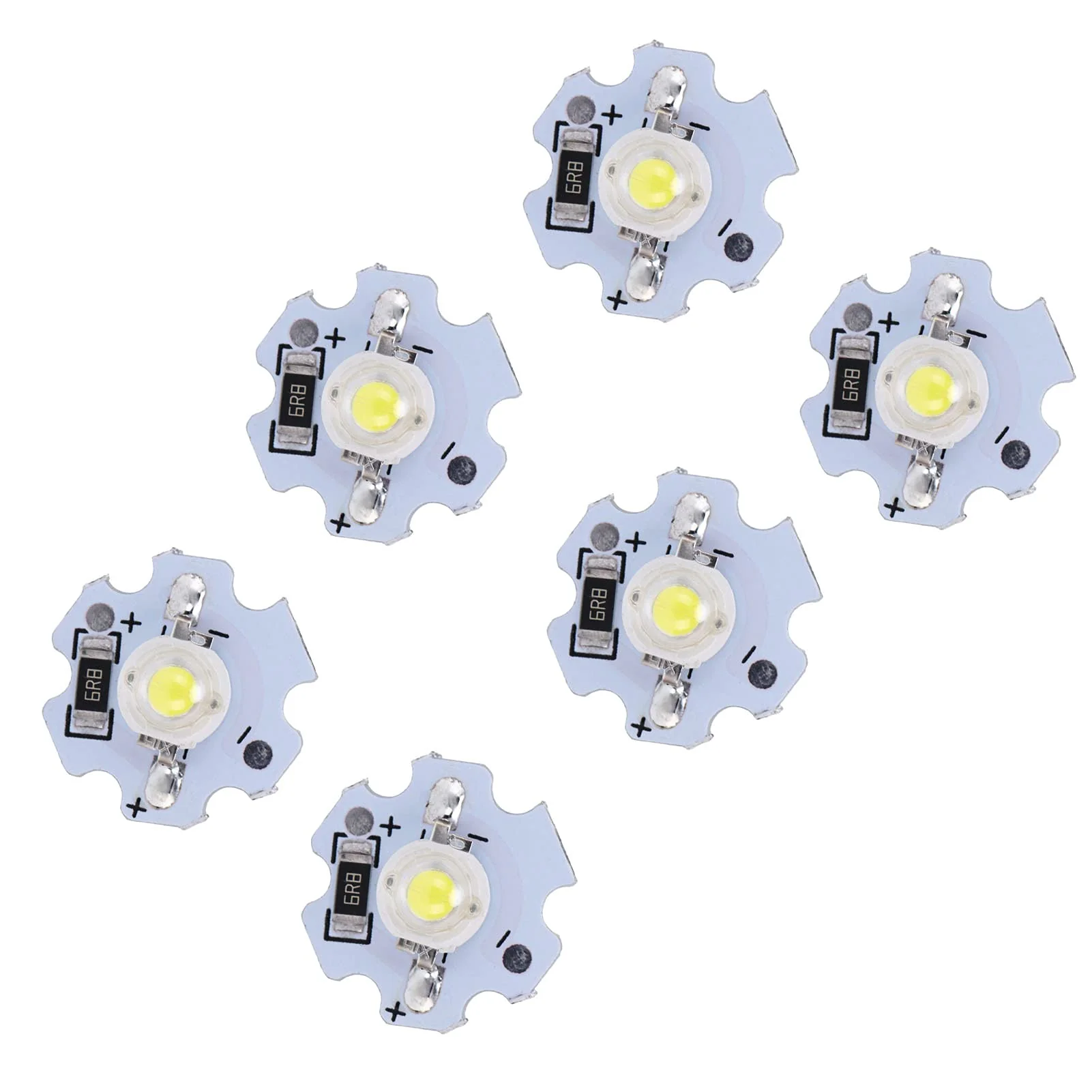 Garosa 25-Piece LED Lamp Beads 5V LED Chips 200LM 1W High Power SMD LED Lamp Chip Bulb for Replacement of Foodlight/Spotlight Bulbs in Home Studio (Pure White 6000-6500K) - Image 11
