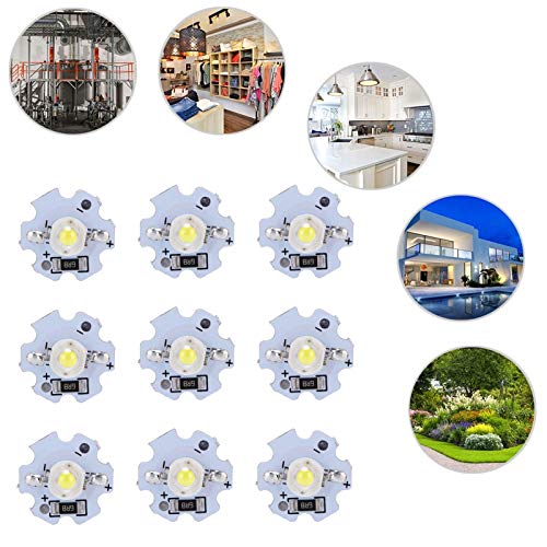 Garosa 25-Piece LED Lamp Beads 5V LED Chips 200LM 1W High Power SMD LED Lamp Chip Bulb for Replacement of Foodlight/Spotlight Bulbs in Home Studio (Pure White 6000-6500K) - Image 5