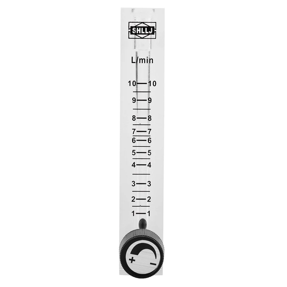 Gas Flow Meter 1-10LPM Oxygen Flow Meter Air Flow Meter Flow Meter with Control Valve Control Valve for Measuring Regulation for Oxygen Air Gas Oxygen Air, Default, air sensor - Image 2