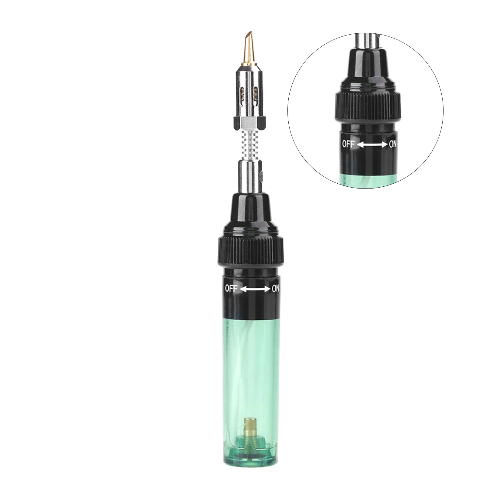 Gas Soldering Iron, Cordless Butane Gas Burner, Soldering Iron Gun Welding Pen Tool 1300 (Green) - Image 5