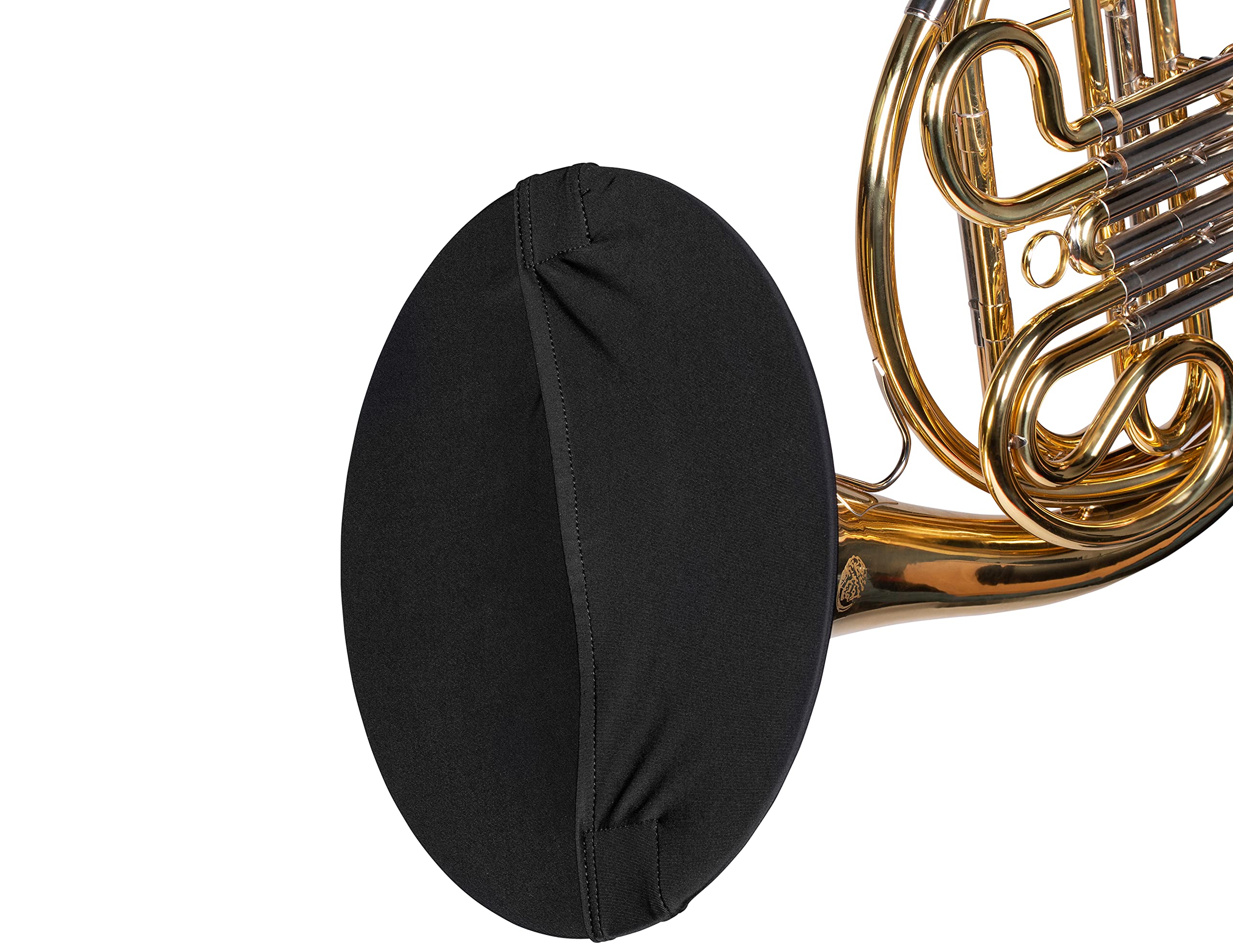 Gator Cases Double-Layer Wind Instrument Cover with Hand Access Fits French Horn Bell Sizes Ranging from 11 to 13” in Diameter (GBELLCVR1113FHBK) 11 to 13-Inches Bell Cover - Image 3