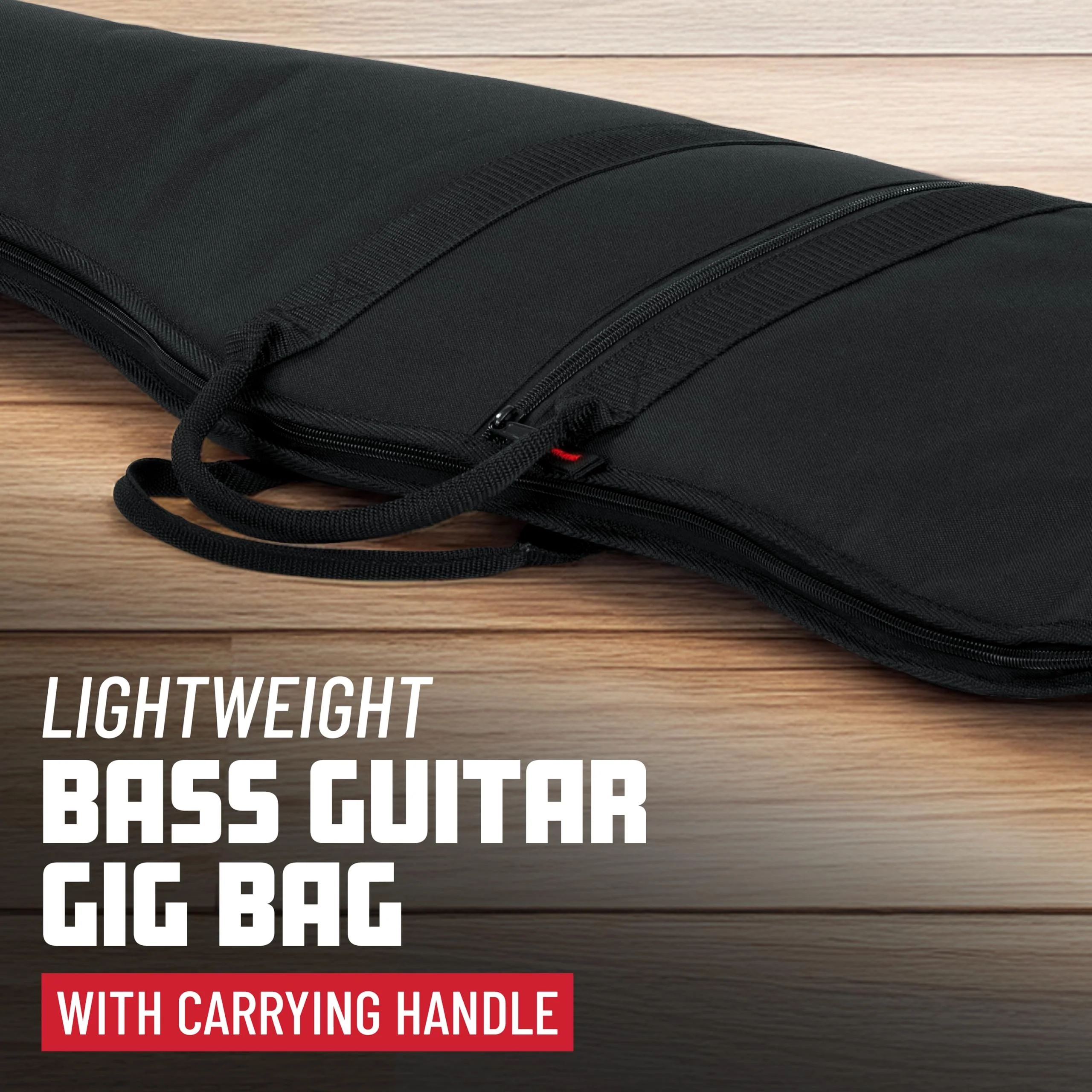 Gator Cases Foam Padded Bass Guitar Gig Bag, Fits Jazz and Precision Style Bass Guitars up to 46.5" in Length (GBE-BASS) - Image 5