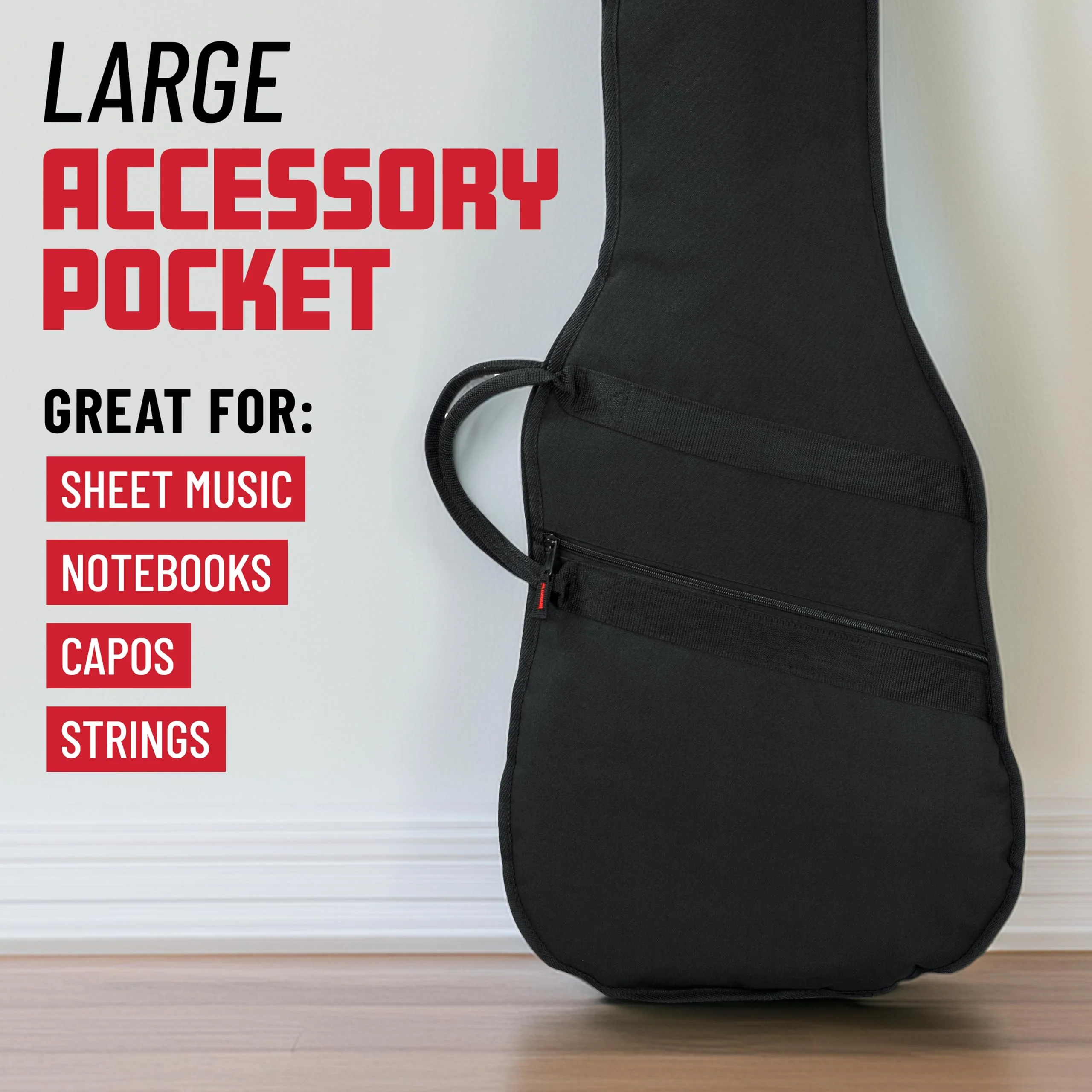 Gator Cases Foam Padded Guitar Gig Bag for Mini-Style Guitars, Fits Mini Electric Guitars up to 38" in Length (GBE-MINI-ELEC) - Image 3