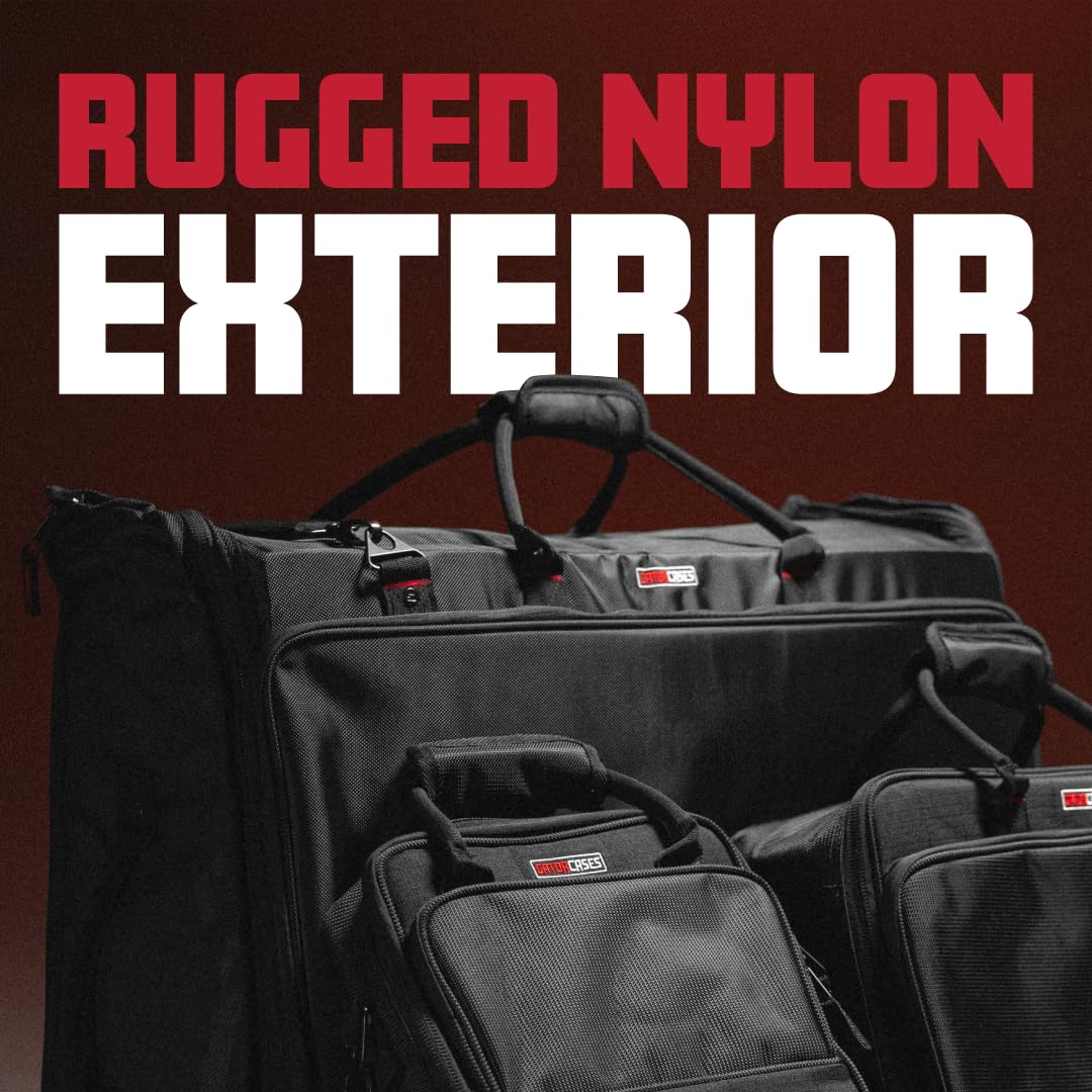 Gator Cases Padded Nylon Mixer/Gear Carry Bag with Removable Strap, 12" x 12" x 5.5" (G-MIXERBAG-1212) Small Format 12"x 12"x 5.5" - Image 8
