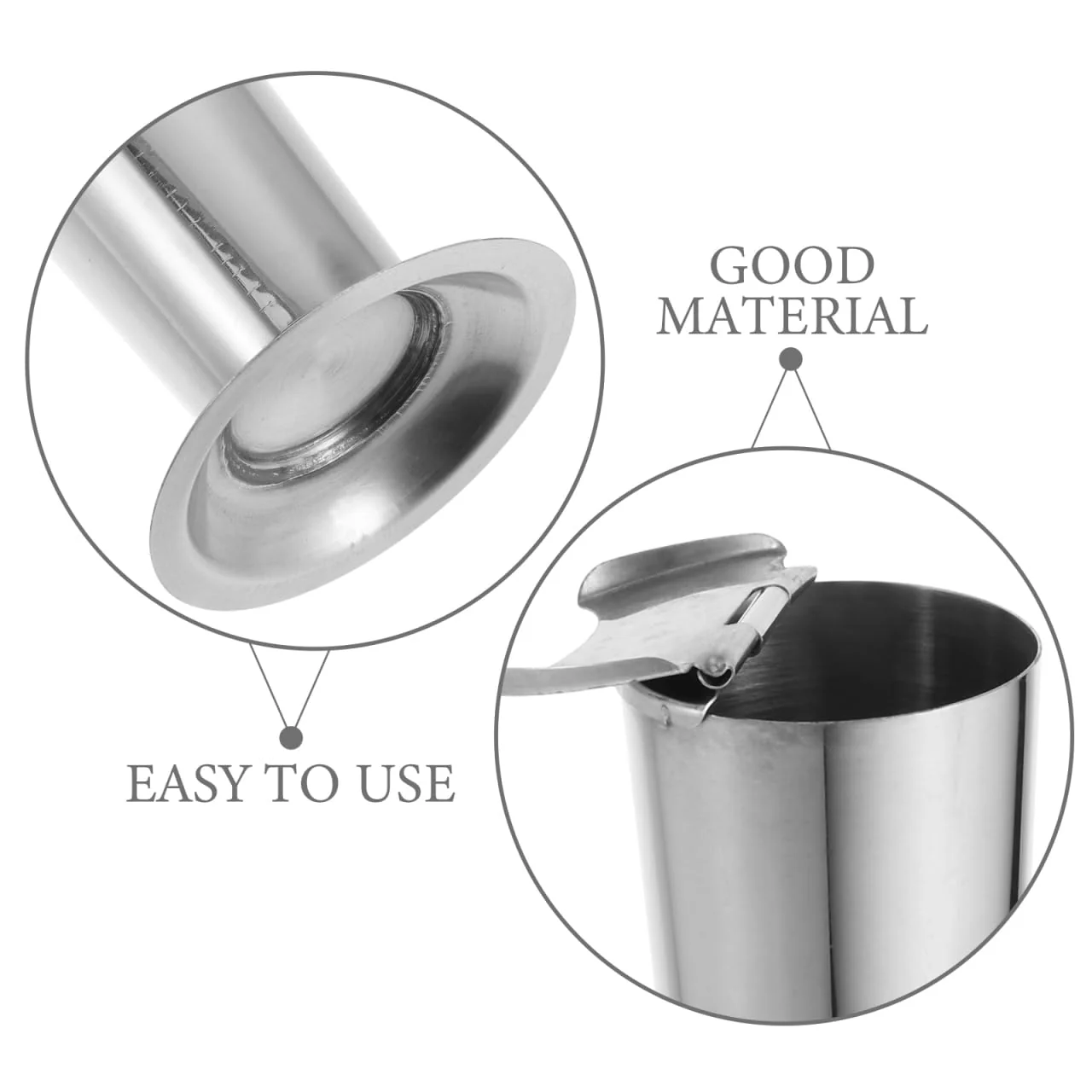Gatuida Pack of 4 Tweezers Tweezers Tubes Storage Tweezers Steriliser Bottle Tweezers Collector Tool Holder Salon Tool Case Stainless Steel Silver - Image 4