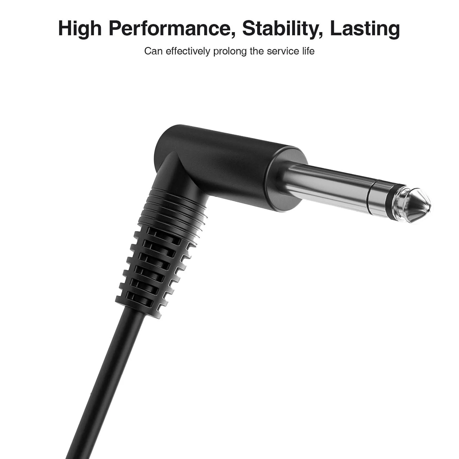 GC-BS2S 1/4 Inch Male Jack Stereo Audio Cord,6.35 Balanced Line Lead for Electric Guitar,Bass,Keyboard,Mixer,Amplifier/AMP,Speaker GC-BS2S (Right Angle-to-Straight, 15Feet(2Pack)) Right Angle-to-Straight 15Feet(2Pack) - Image 5