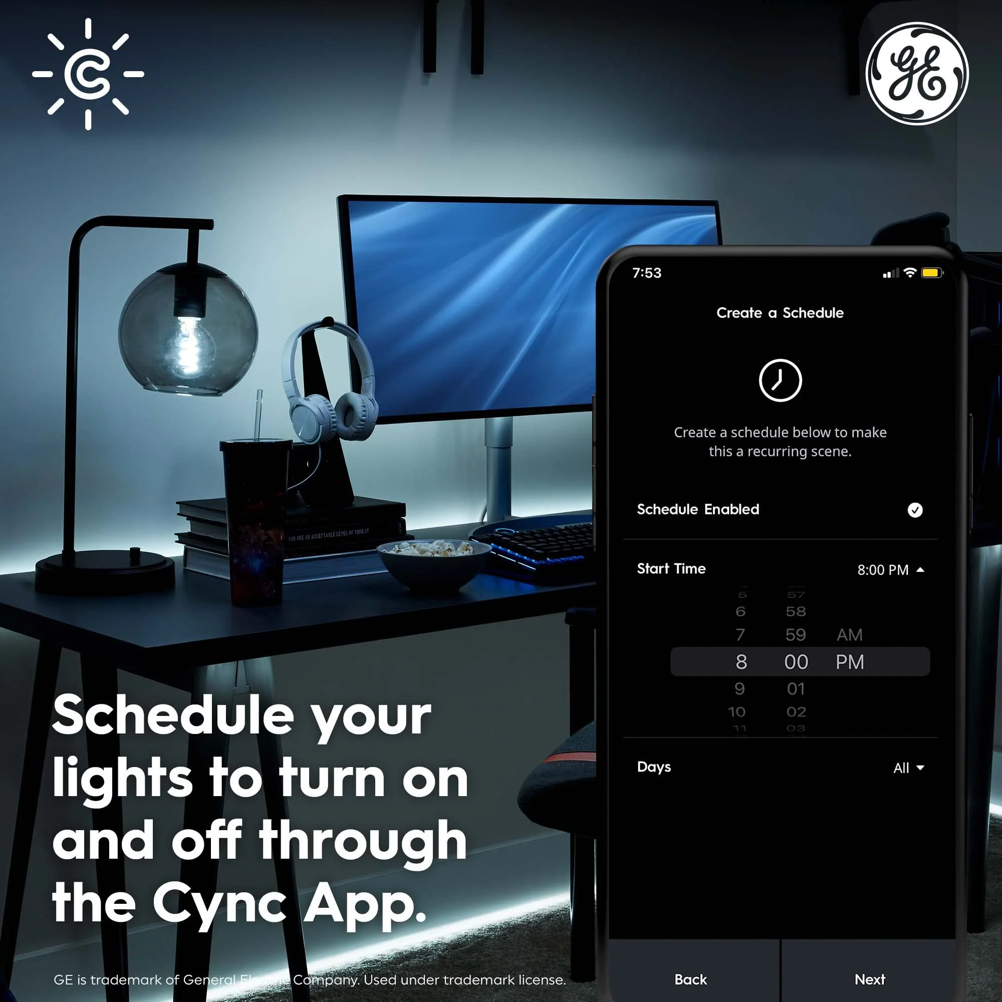 GE Cync Dynamic Effects Smart LED Light Strip with Music Sync, Color Changing WiFi Lights, Indoor Light Strip, Compatible with Alexa and Google Home, 16ft and Power Supply 16 Foot - Image 6