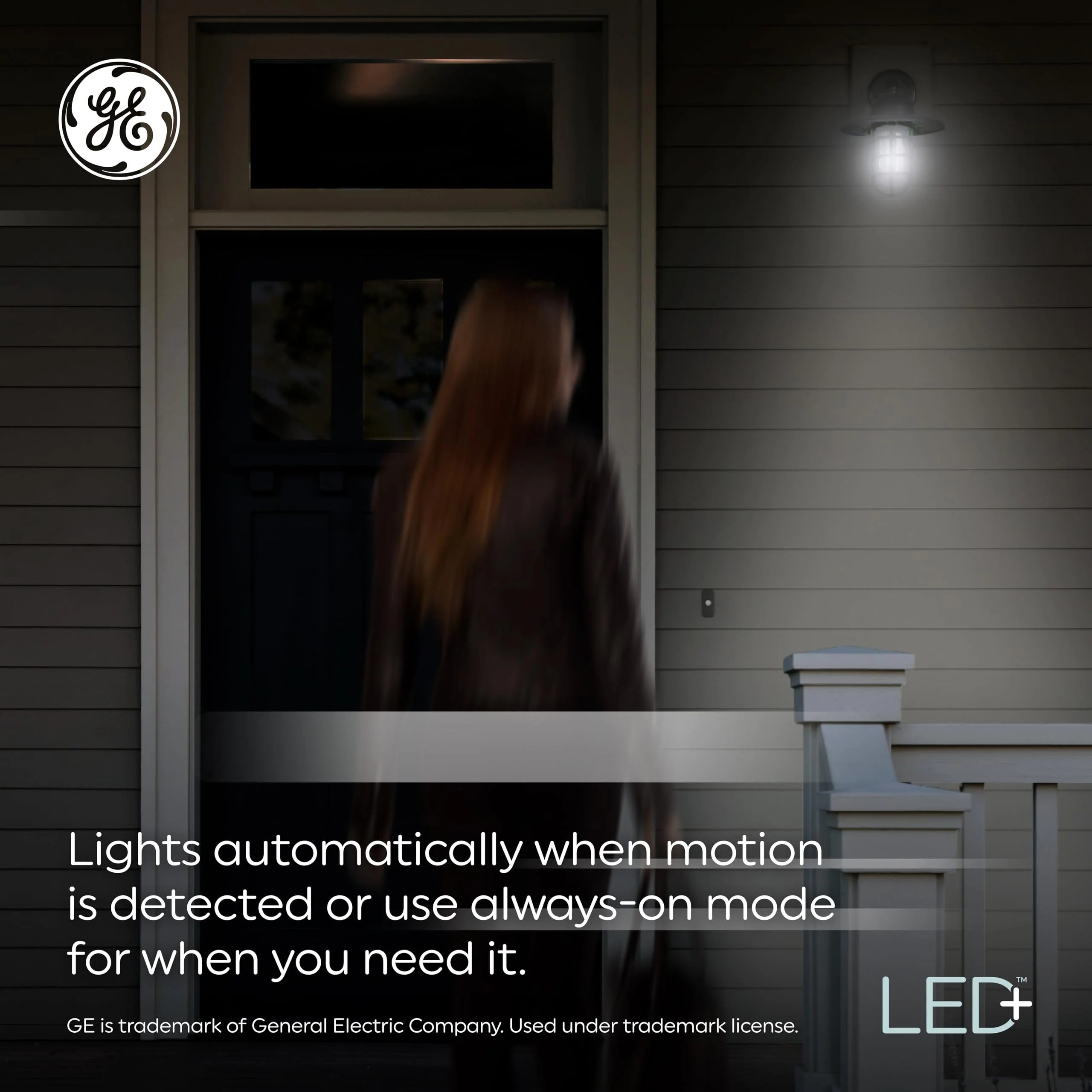 GE LED+ Motion Sensor LED Light Bulbs, 14W, PAR38 Outdoor Security Floodlights, Warm White, CAC (2 Pack) Pack of 2 (14W) - Image 4