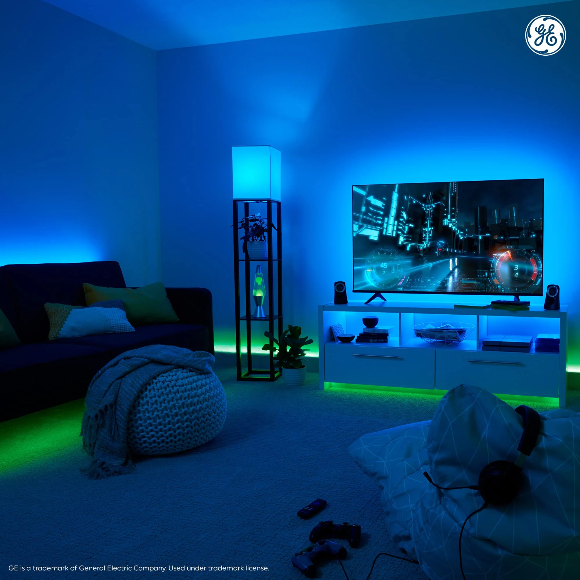 GE LED Tape Light, Indoor Plug-in Strip Light, Color Changing, 10ft 10 ft 1 pack - Image 8