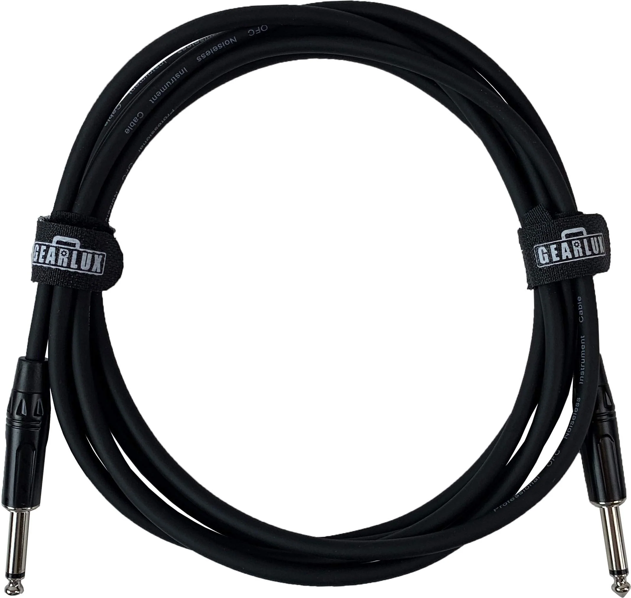 Gearlux Instrument Cable/Guitar Cable, 1/4 Inch, Straight to Straight, Black, 10 Feet - 3 Pack 10 Ft Straight-Straight - Image 7