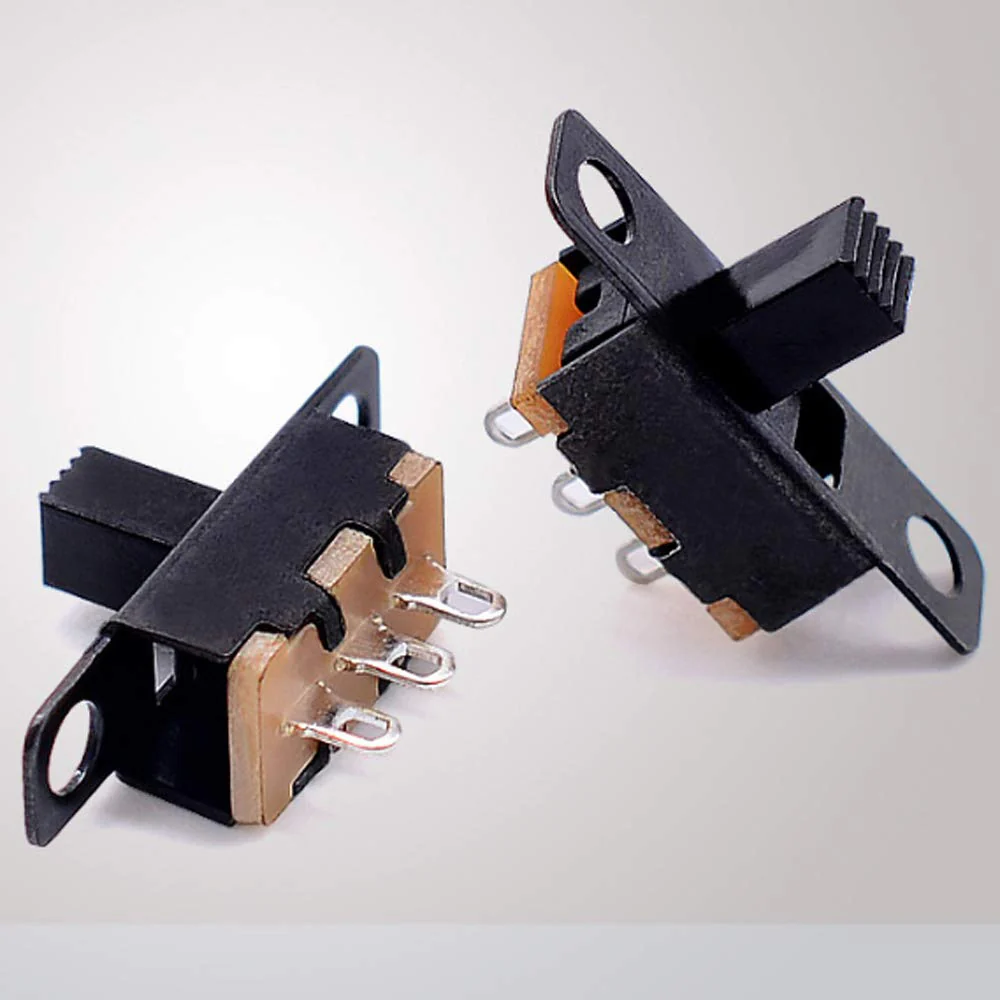 Gebildet Mini Toggle Switch SPDT Slide Switch 0.5 A 50 V DC 3 Pin 2 Positions Panel Slide Switch ON/ON Micro Miniature Locking SS-12F15 Pack of 50 E1114 - Image 3