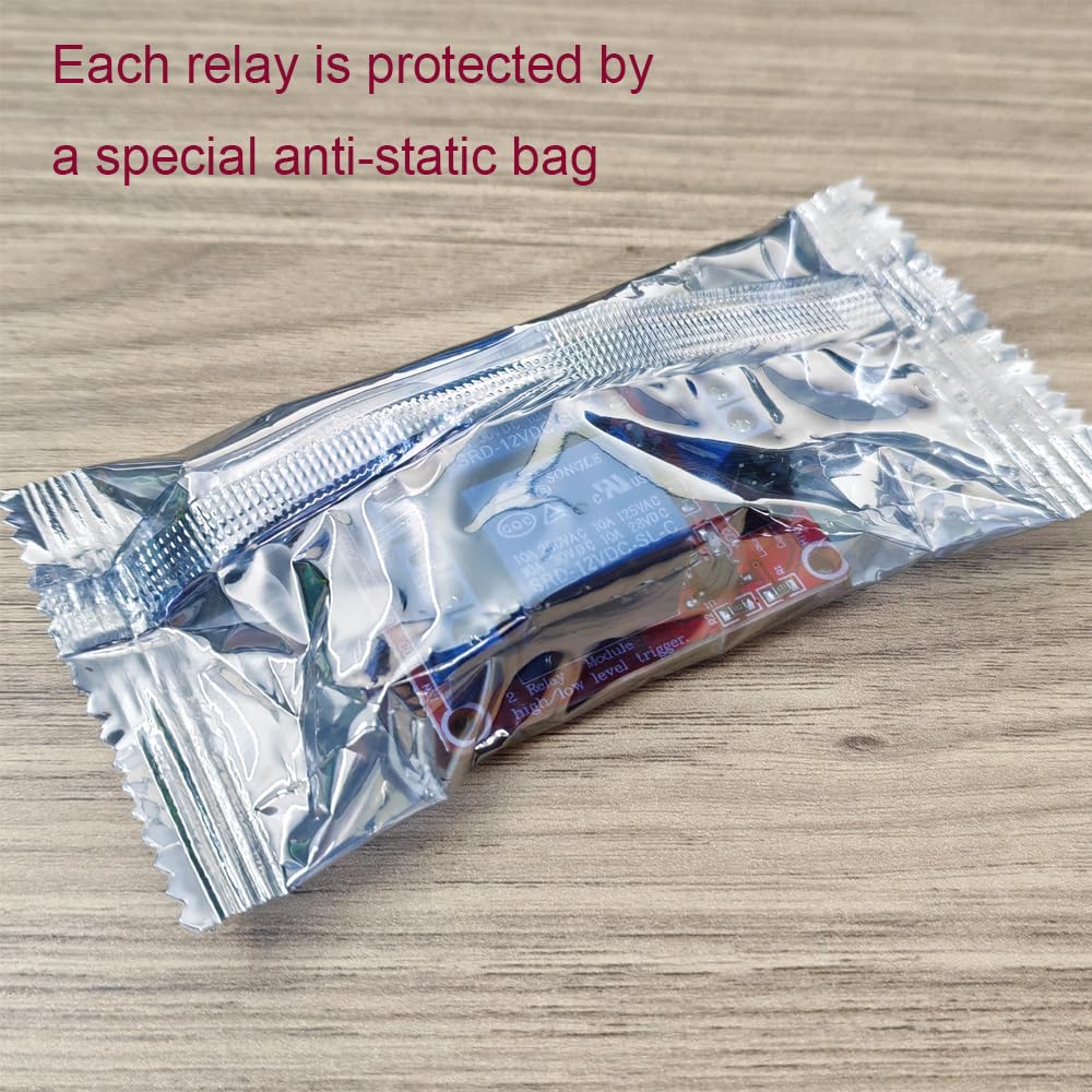 Gebildet Pack of 2 DC 5V 2 Channel Relay Module Boards Shield with Optocoupler Isolation, Supports High or Low Level Compatible Development Board Trigger 5 V 2-way - Image 6