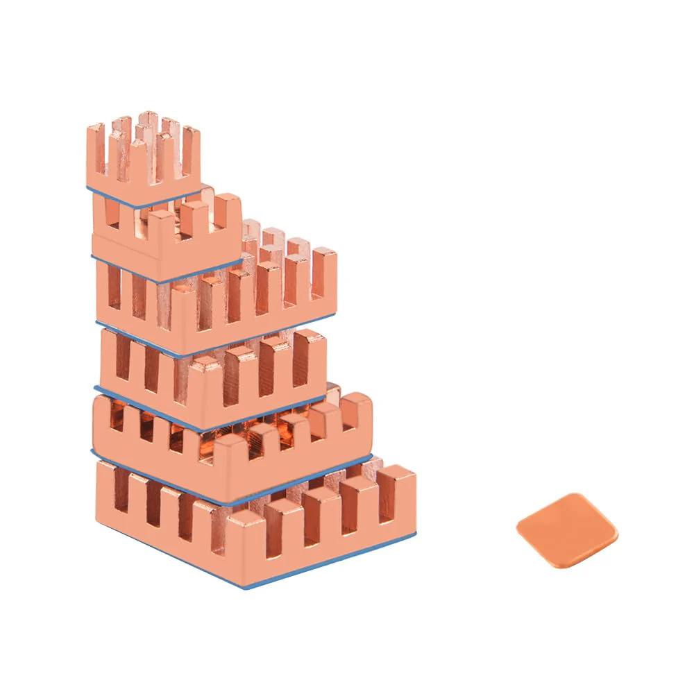 GeeekPi 18PCS Pure Copper Heatsinks for Raspberry Pi 5/4B, CPU Cooler with Thermal Conductive Adhesive Tape - Image 6