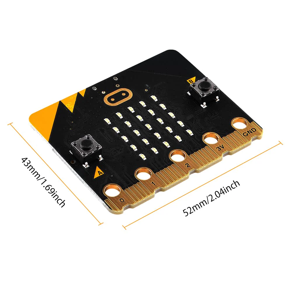 GeeekPi BBC Micro:bit V2.2 MB V2 Development Board for Coding and Programming (Micro USB Cable and Battery Holder Are Included) - Image 3