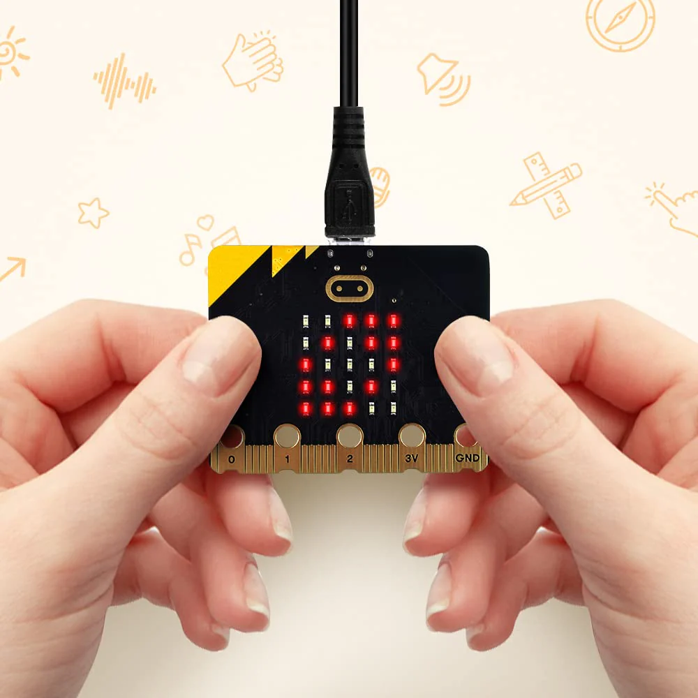 GeeekPi BBC Micro:bit V2.2 MB V2 Development Board for Coding and Programming (Micro USB Cable and Battery Holder Are Included) - Image 7