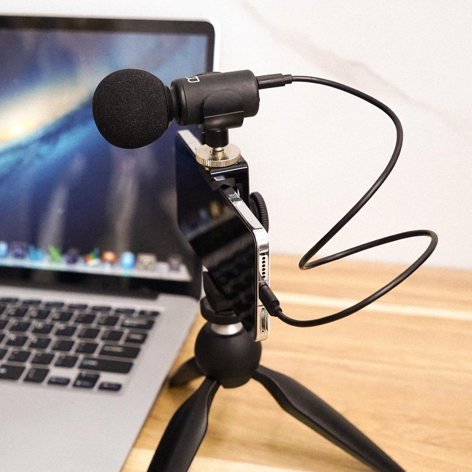 GEEKRIA for Creators USB C to Micro USB Microphone Cable 1.6 ft / 50 CM, Compatible with Shure MV7, MV88+, MV5, MV51, MVi, Mic Cord (Black) - Image 6