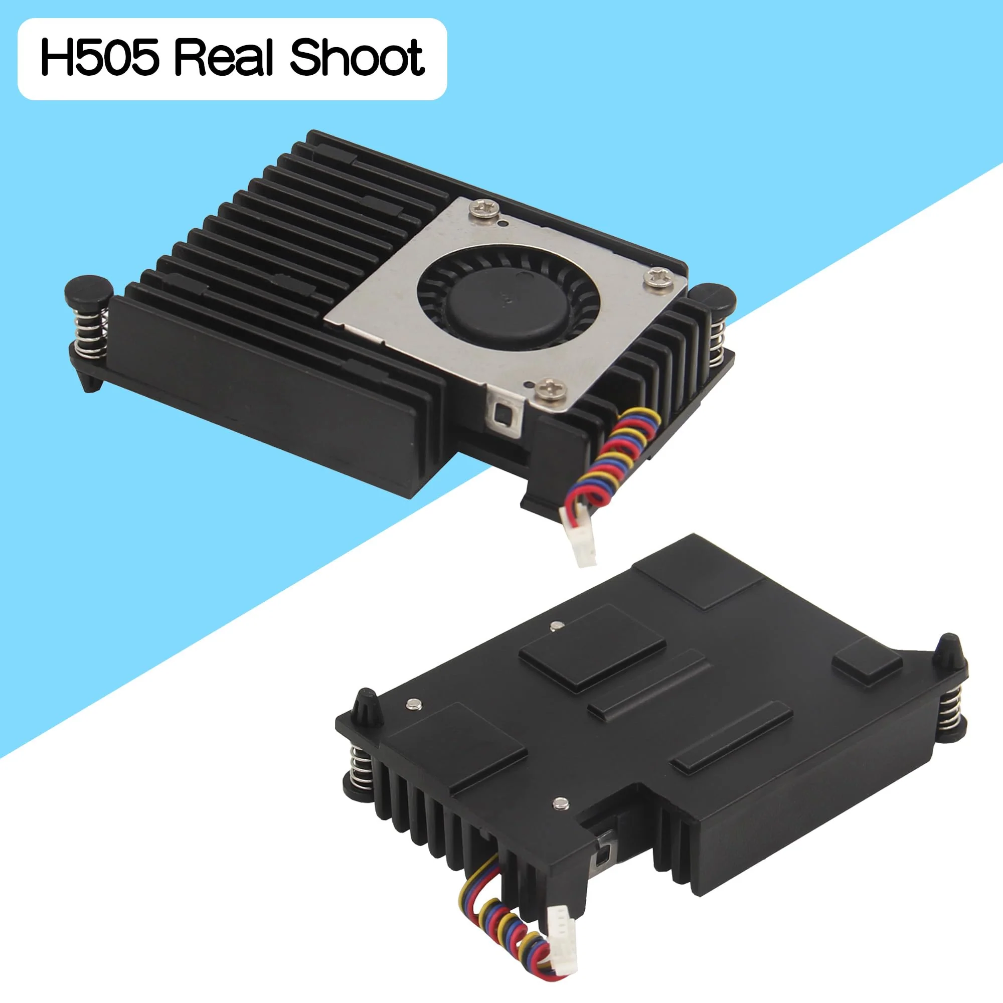 Geekworm H505 Active Cooler Fan for Raspberry Pi 5, Aluminium Heatsink with Blower PWM Fan - Image 7