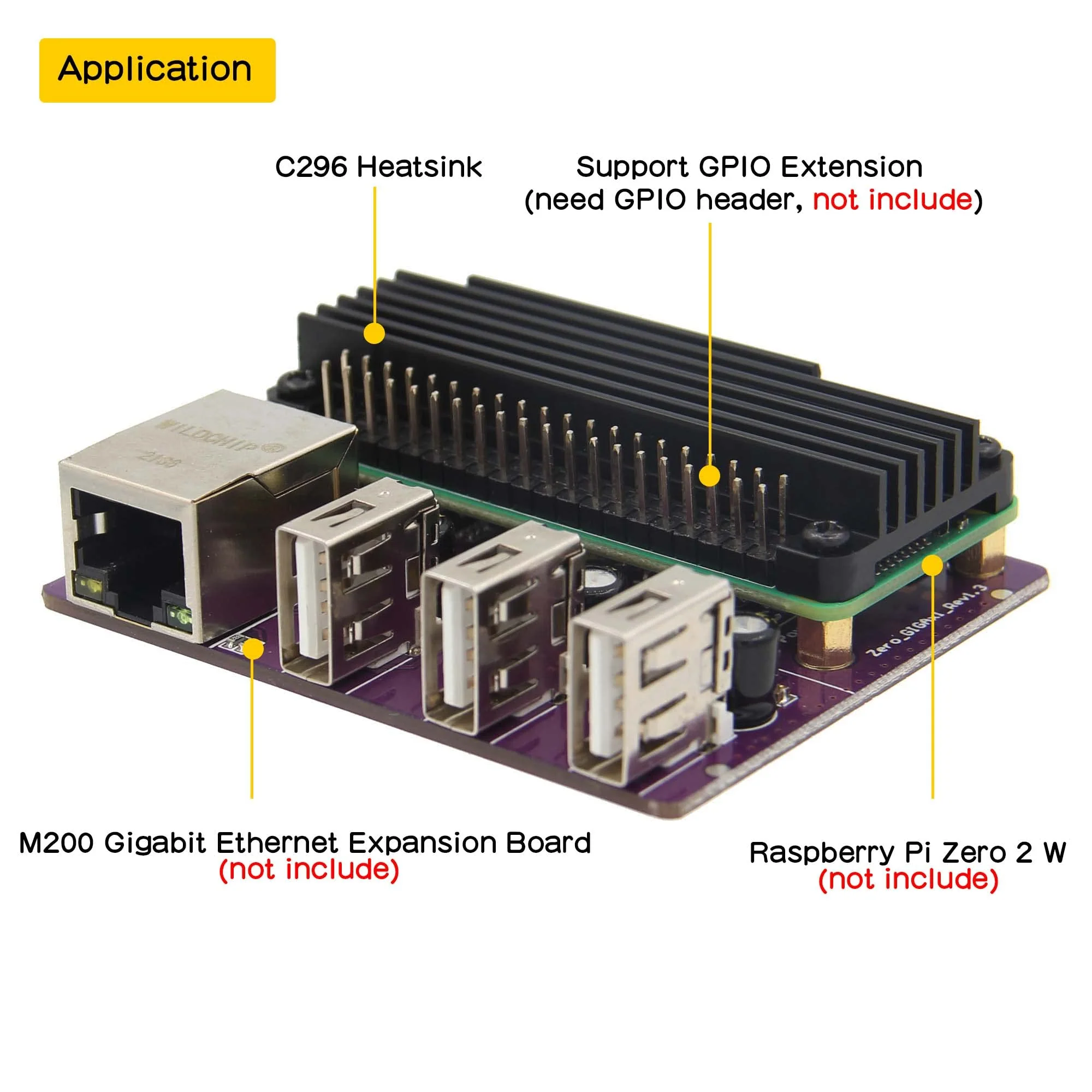 Geekworm Raspberry Pi Zero 2 W Heatsink C296, 10mm Aluminumn Alloy Heatsink Radiator Compatible with Raspberry Pi Zero 2W / Pi Zero W/Pi Zero - Image 5